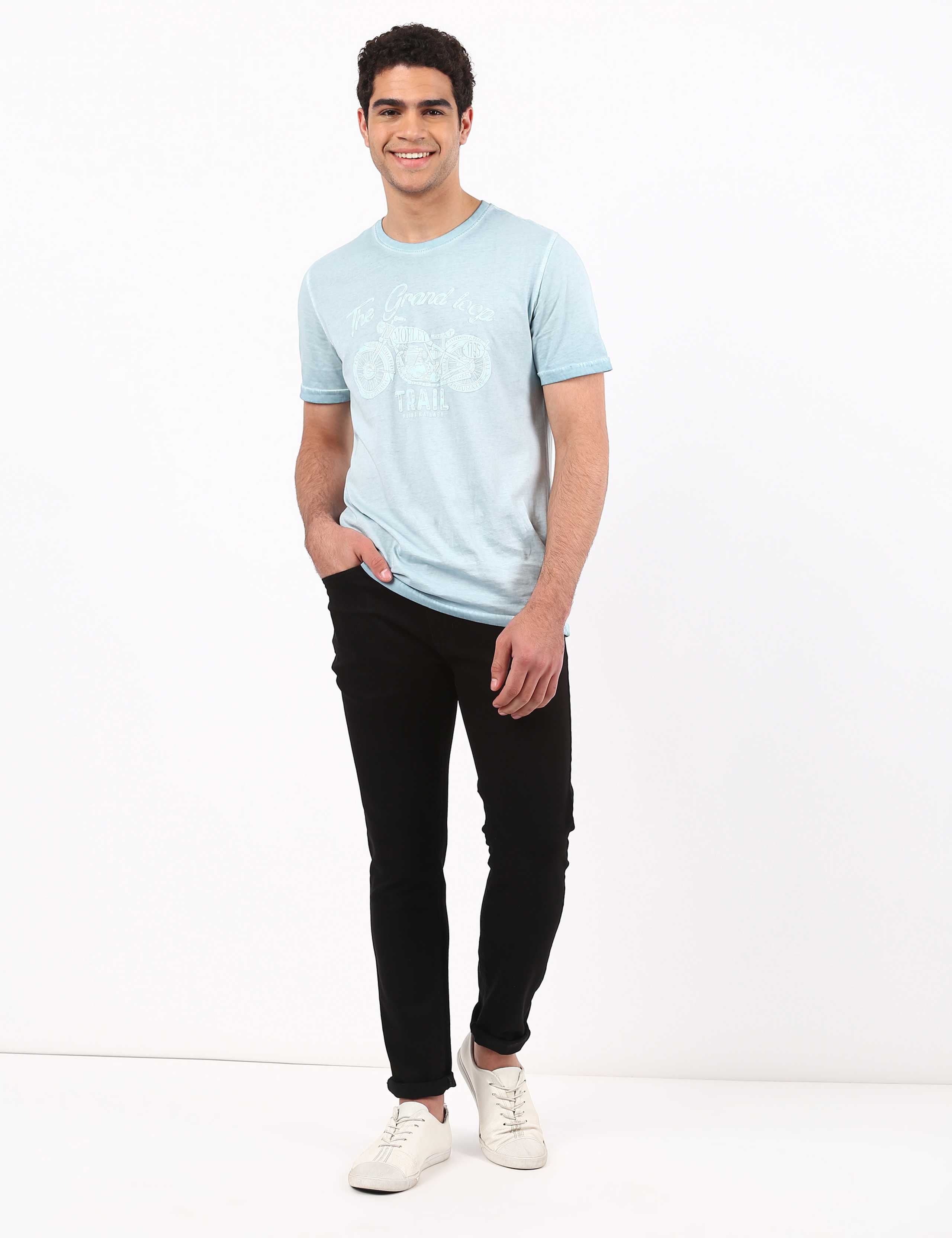 Tapered Fit Denim In