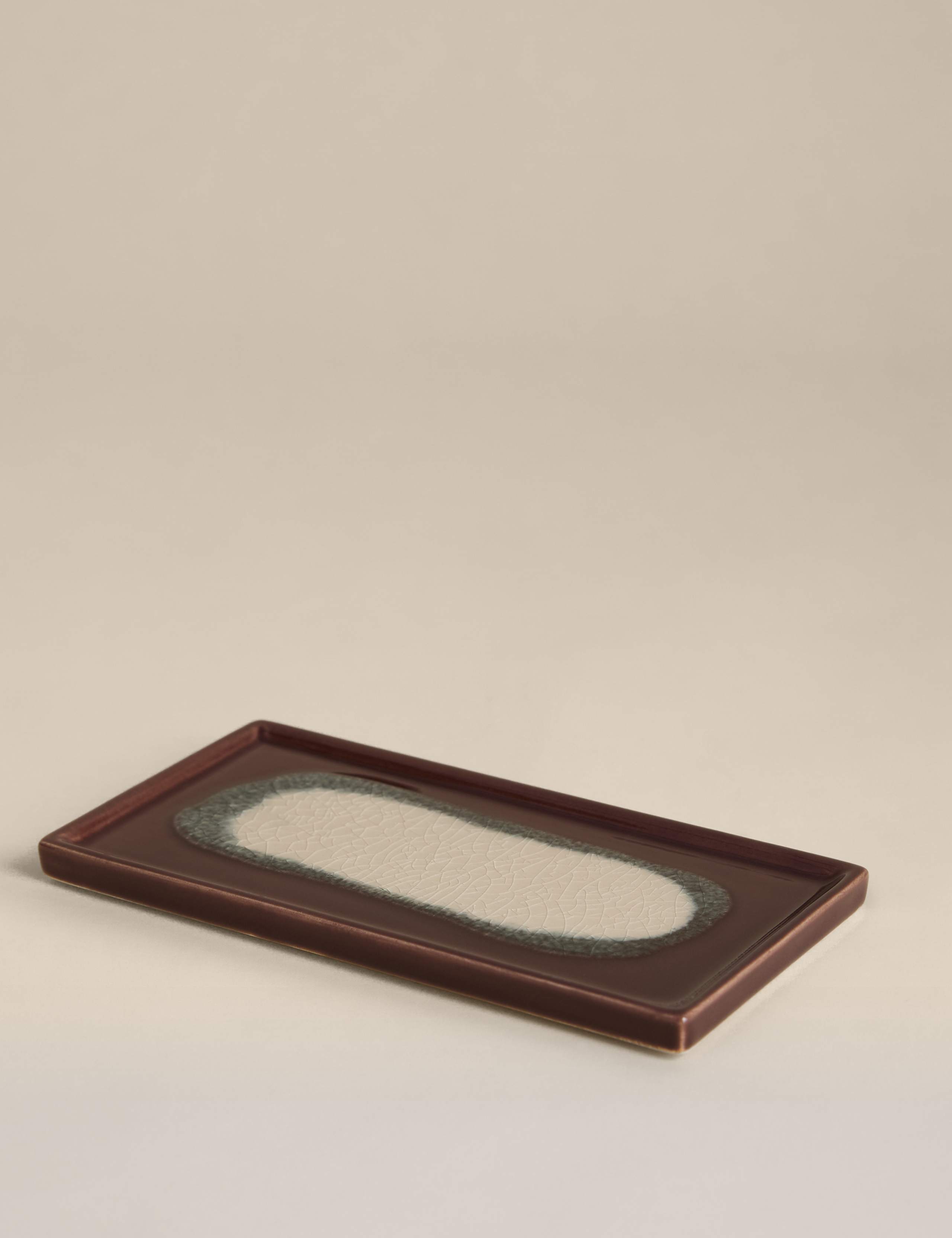 Small Glazed Ceramic Trinket Tray