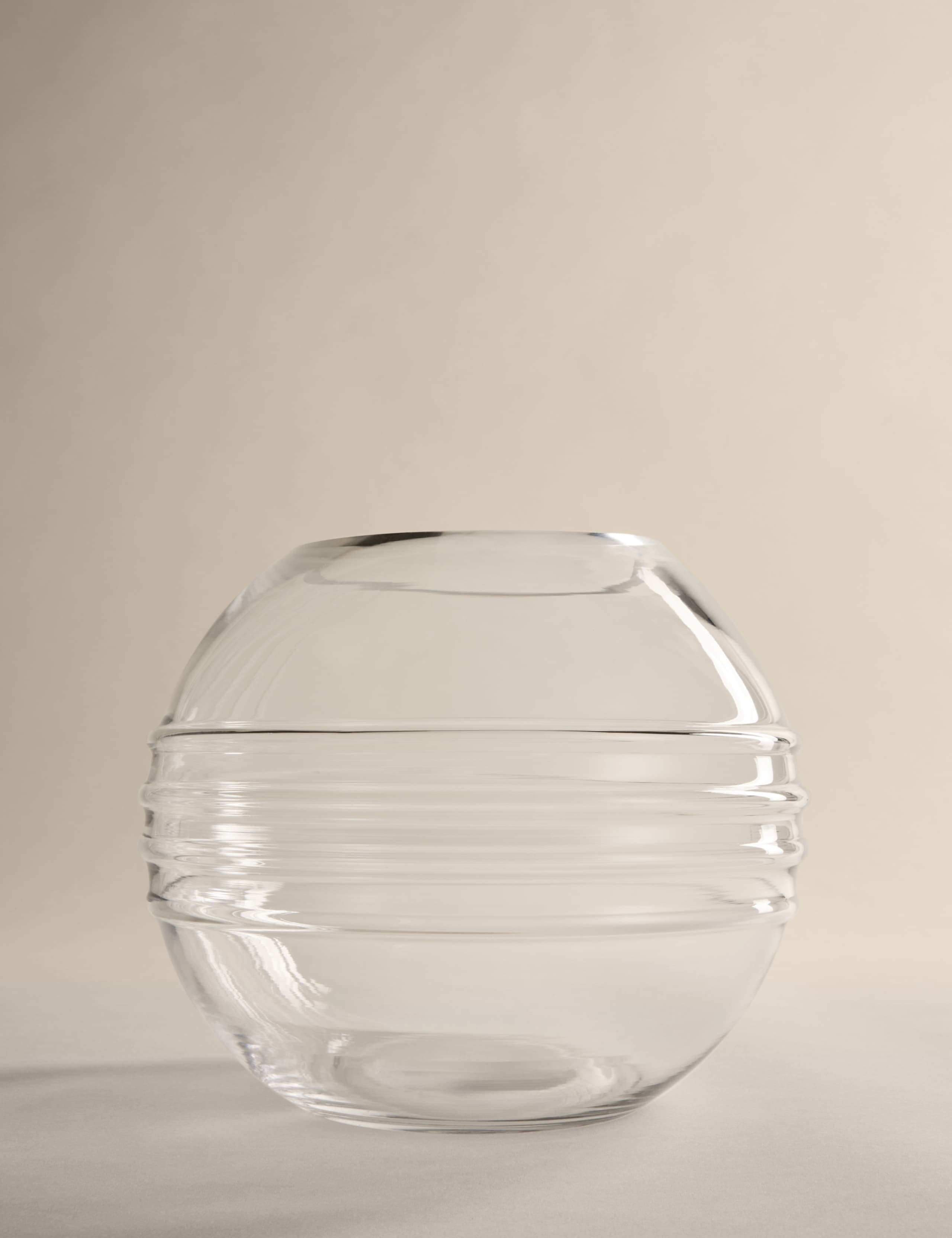 Textured Globe Glass Vase