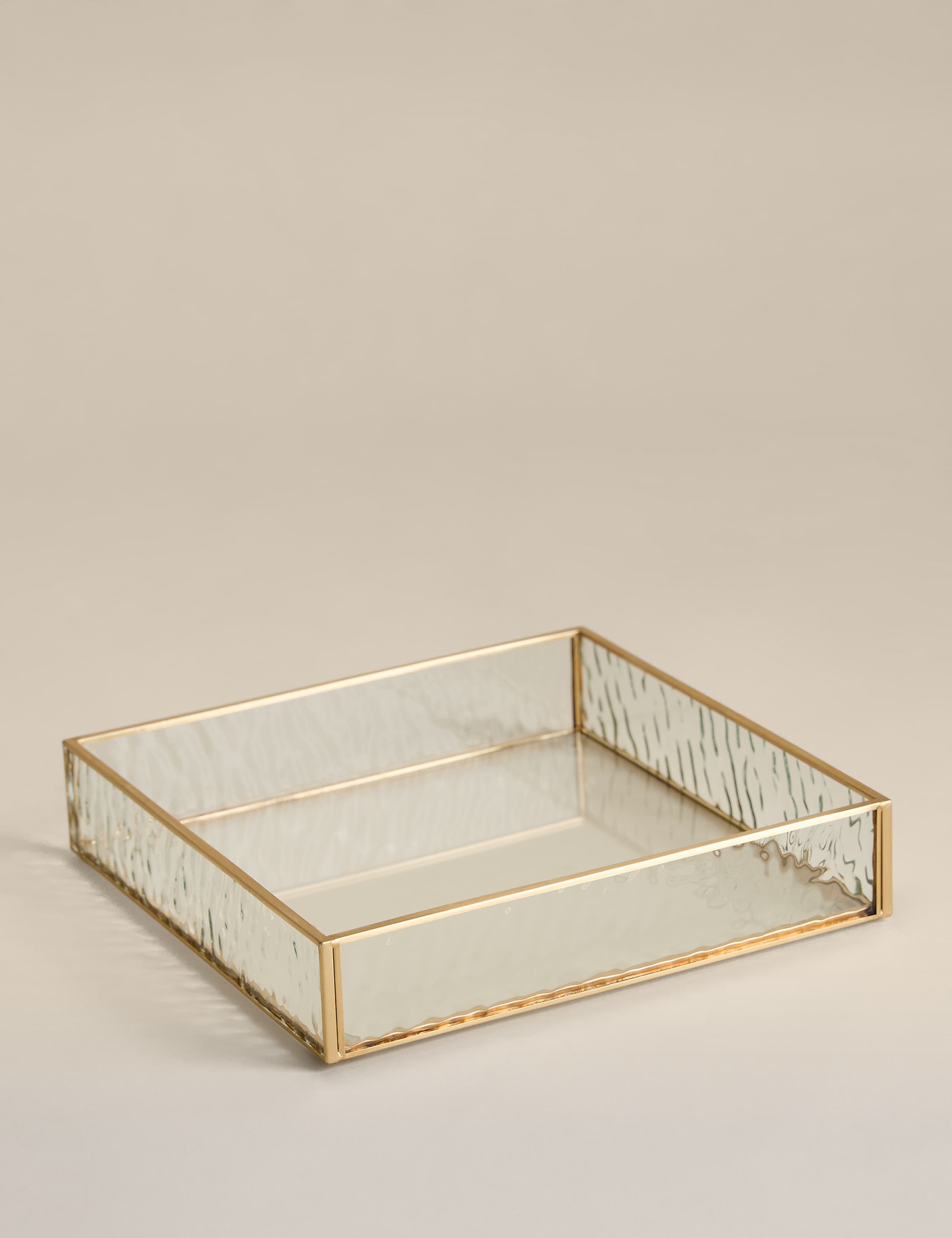 Small Mottled Glass Trinket Tray