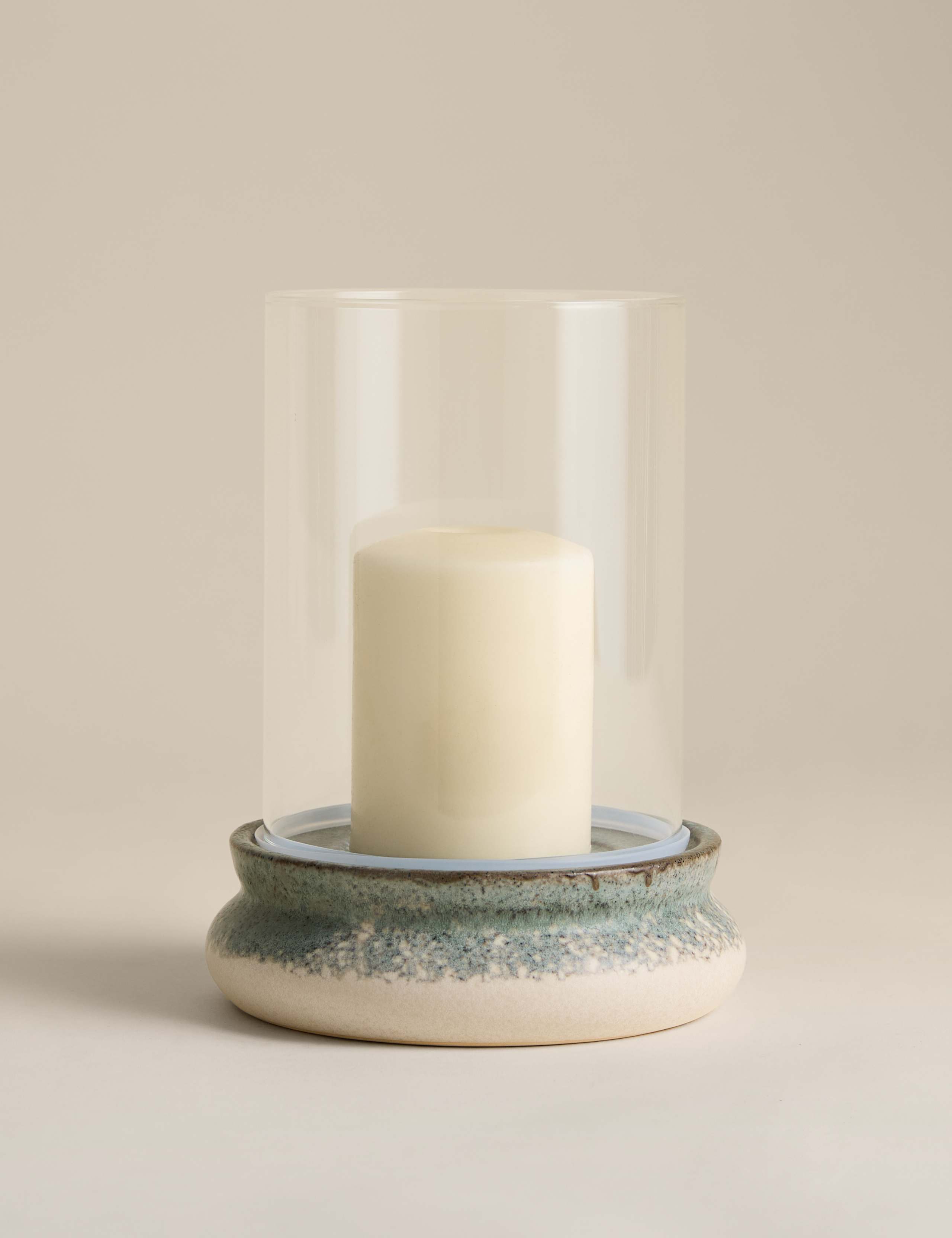 Rounded Base Hurricane Candle Holder