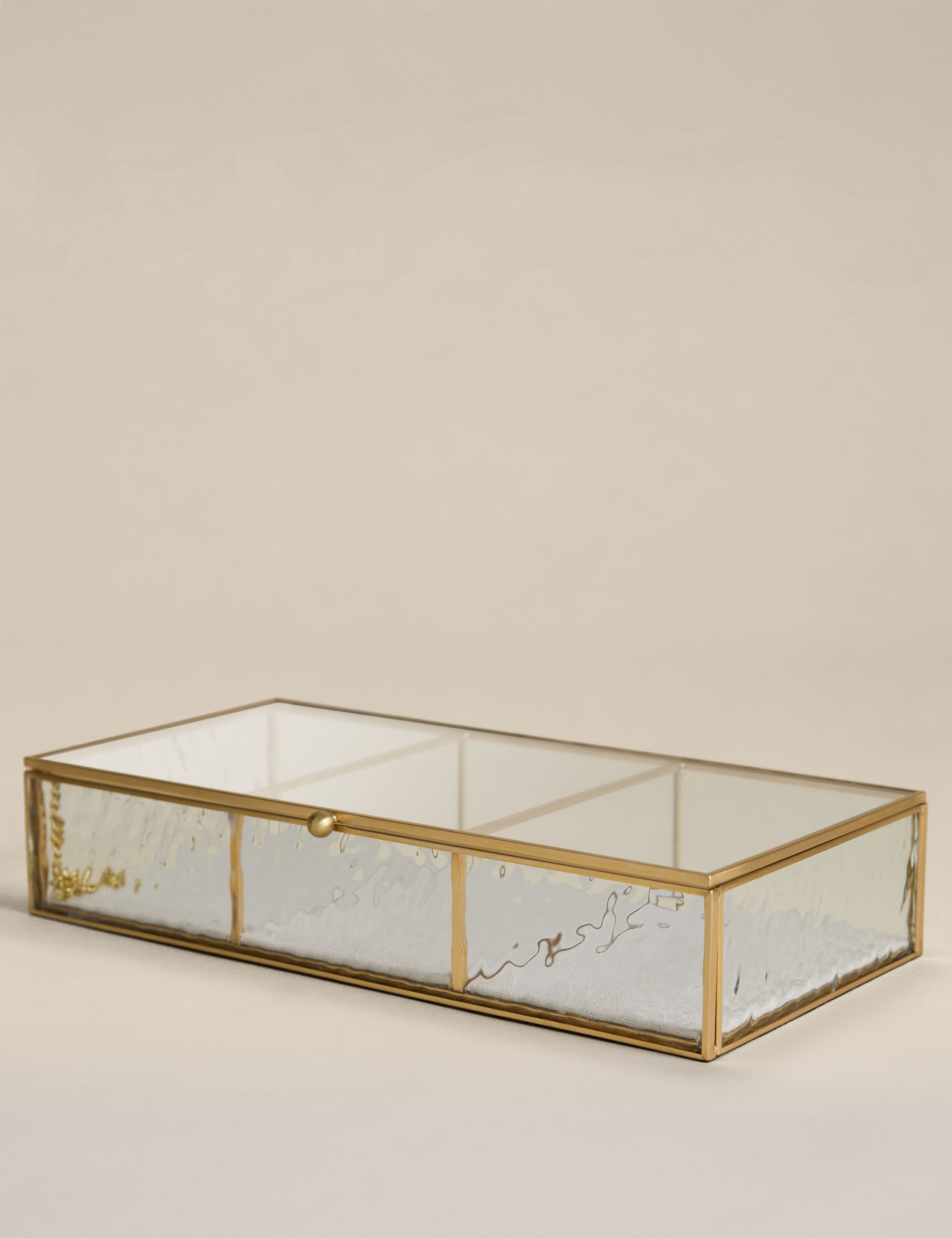 Mottled Glass Trinket Box