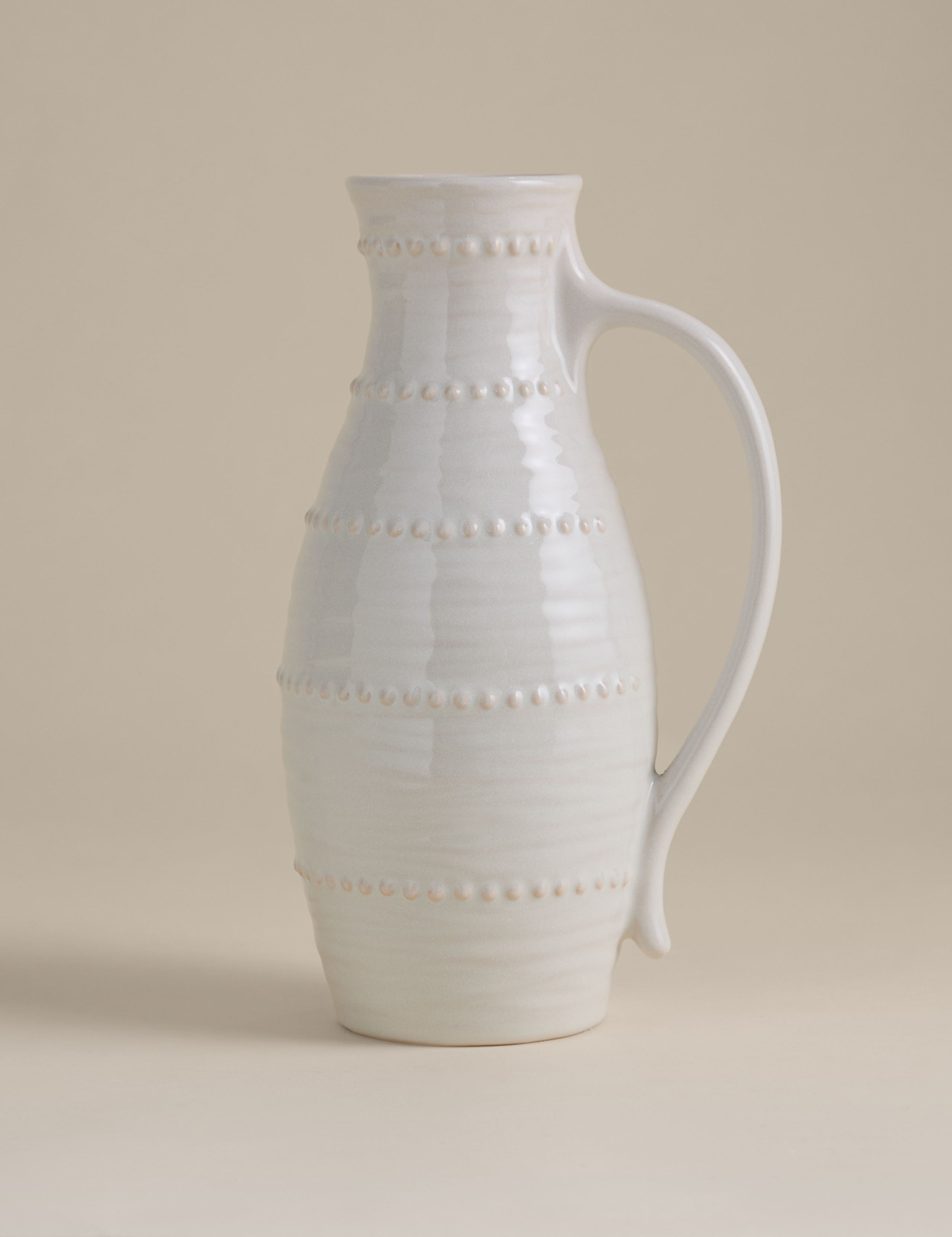 Shaped Bobble Ceramic Jug