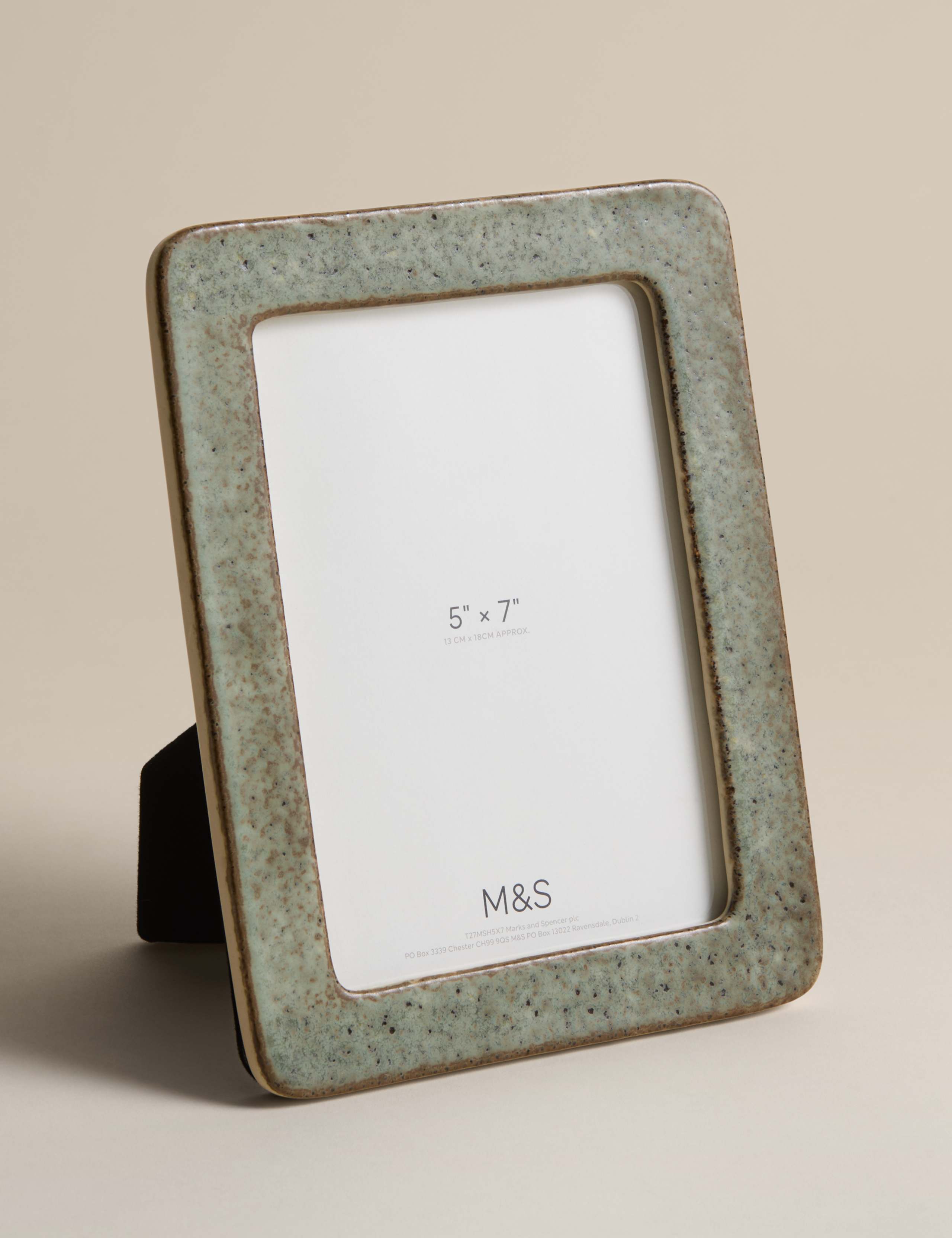 Ceramic Rounded Photo Frame 5x7 inch