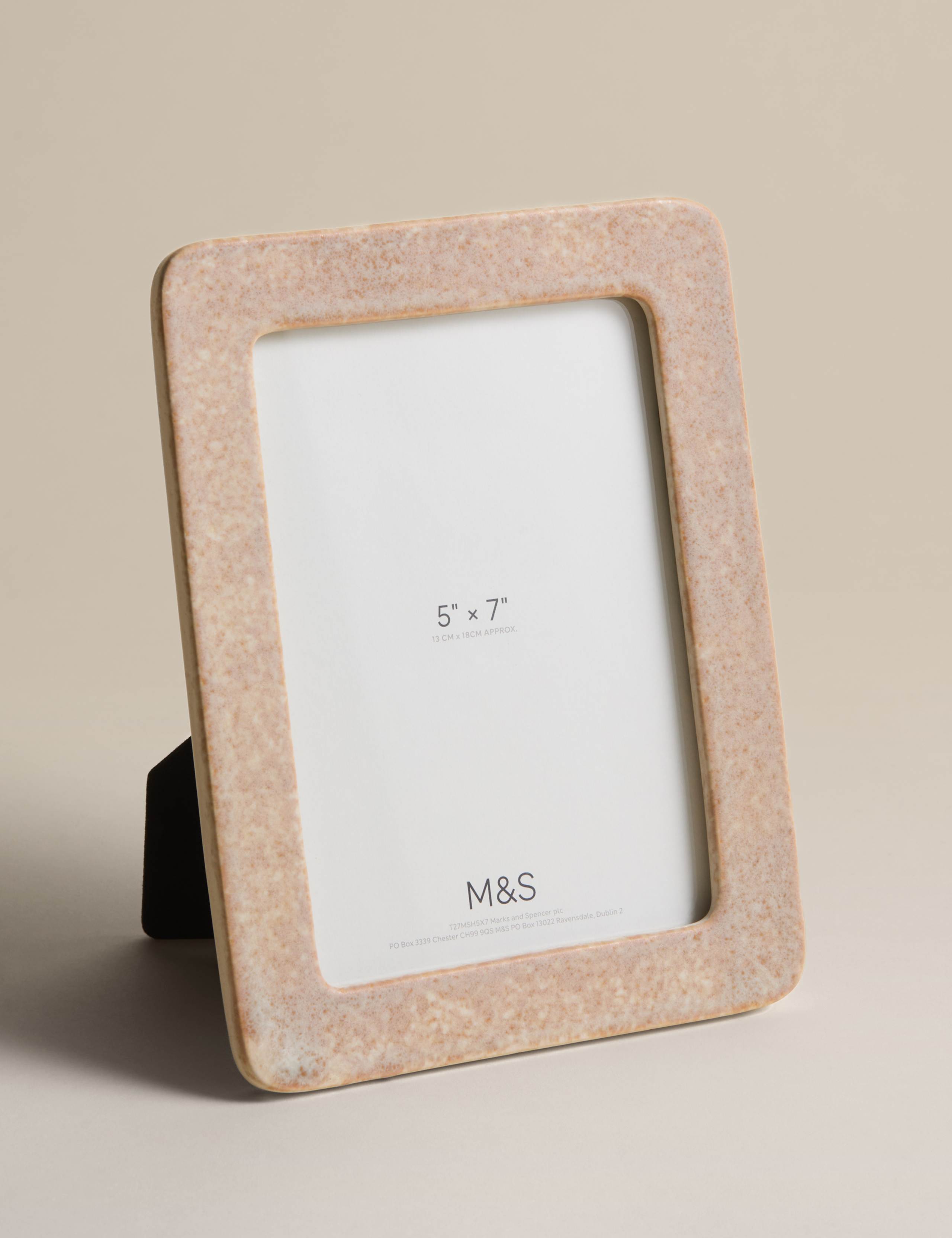 Ceramic Rounded Photo Frame 5x7 inch