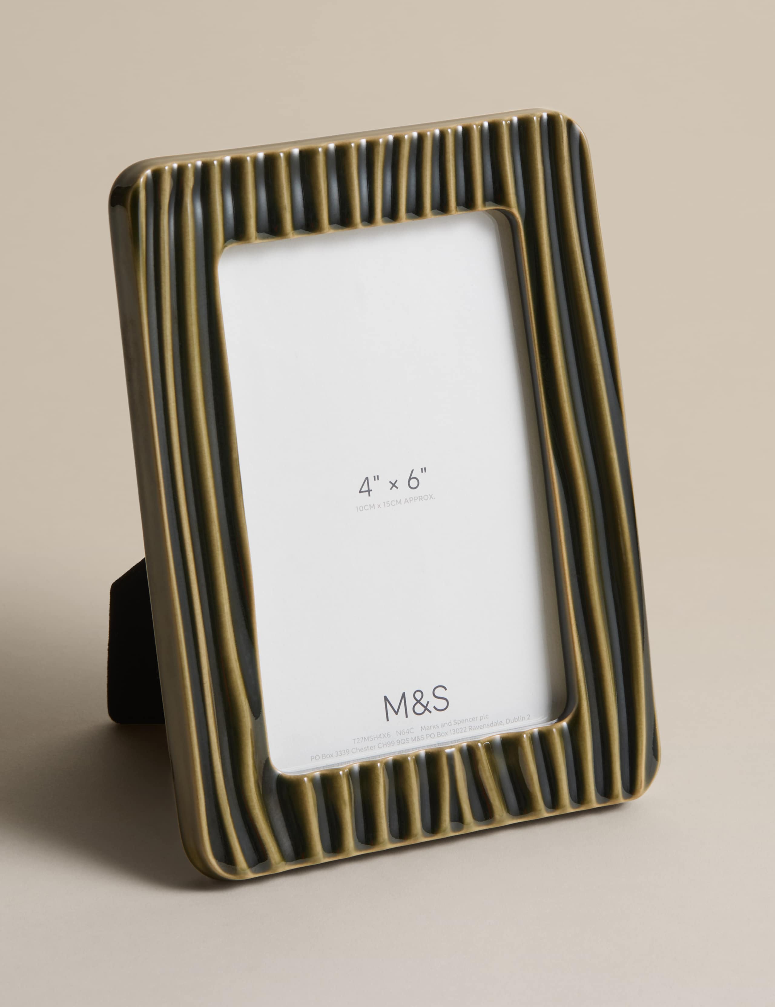 Ceramic Textured Line Photo Frame 4x6 inch