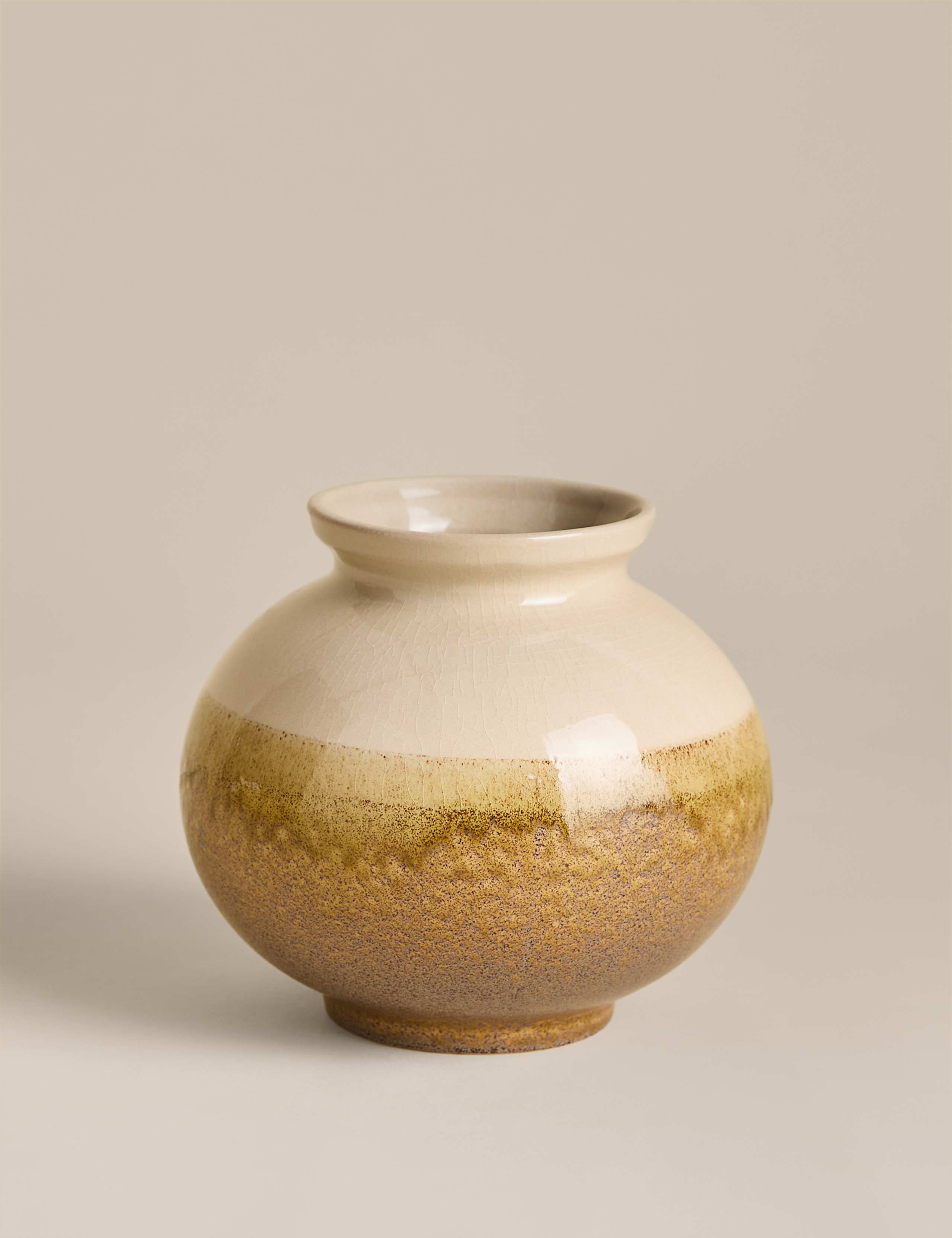 Small Rounded Ceramic Vase