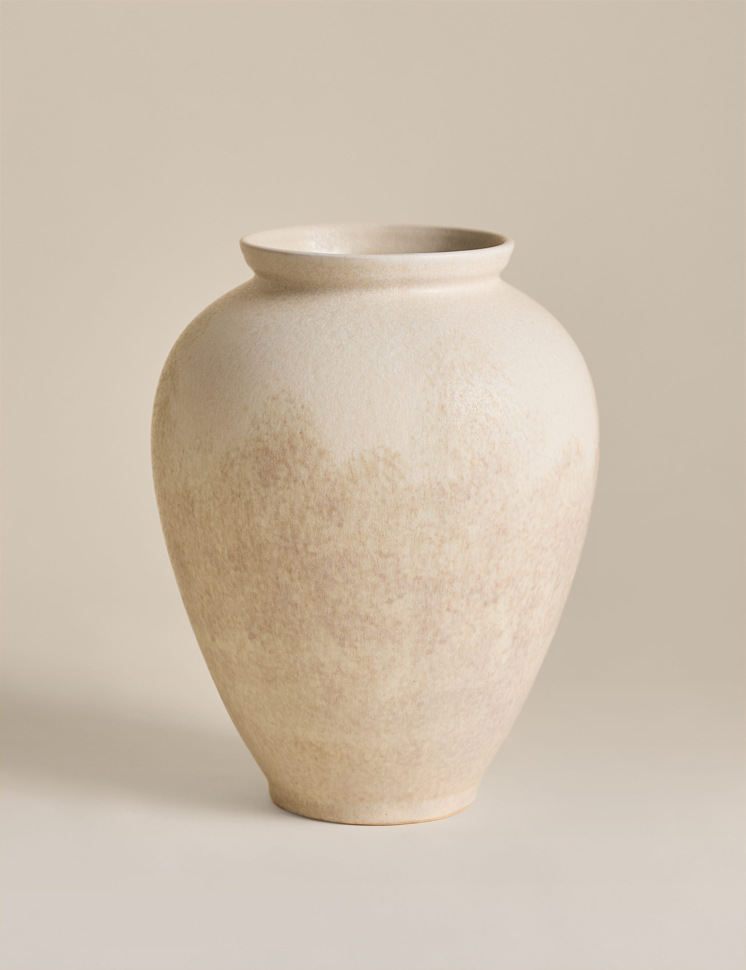 Large Rounded Ceramic Vase