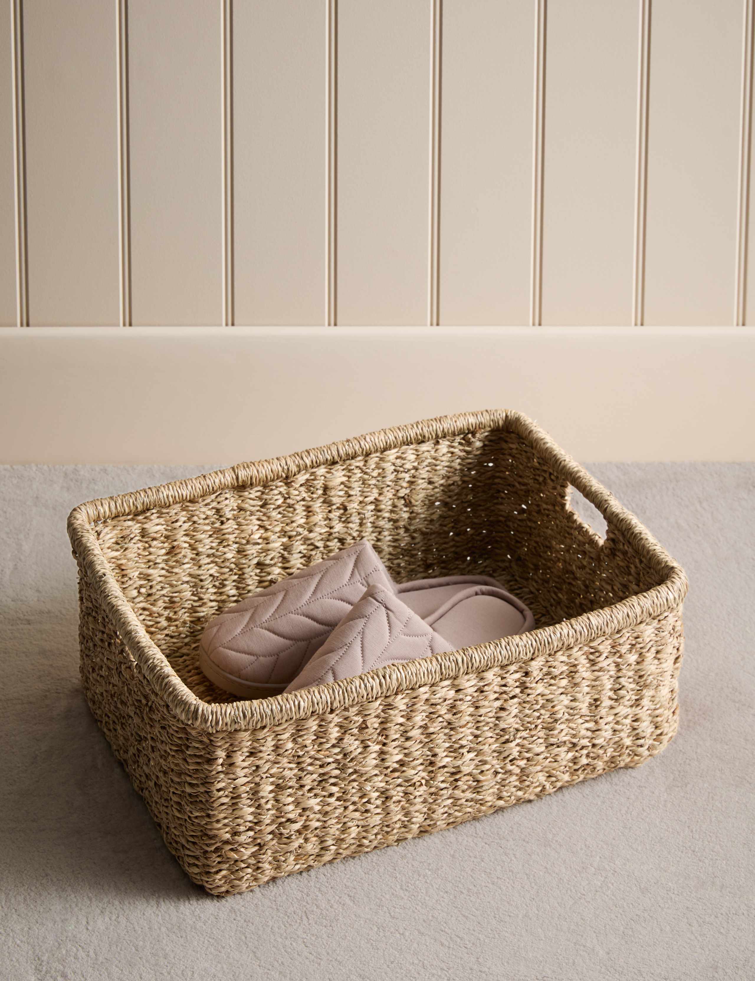 Seagrass Large Rectangular Basket