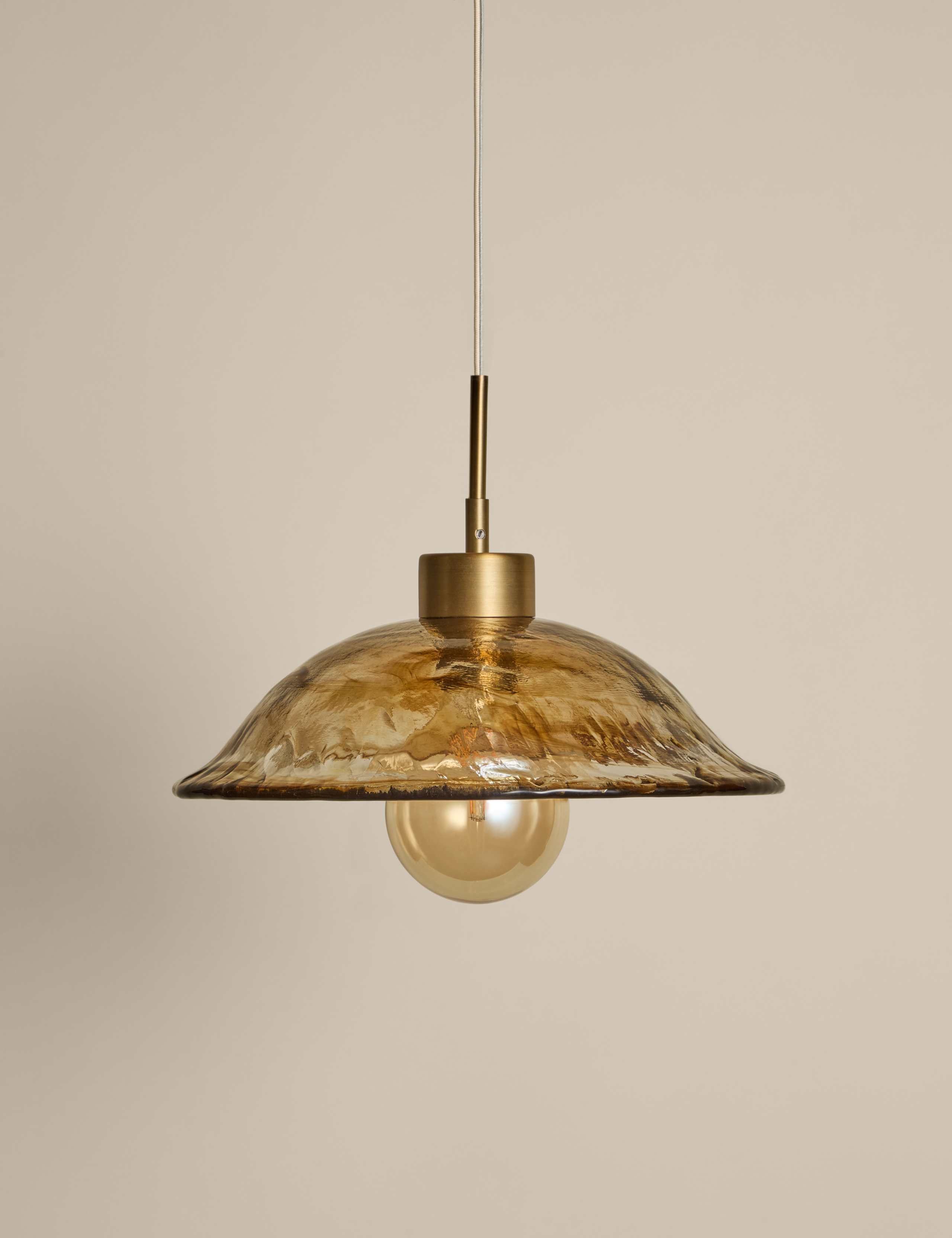 Wavy Glass Pendant Light