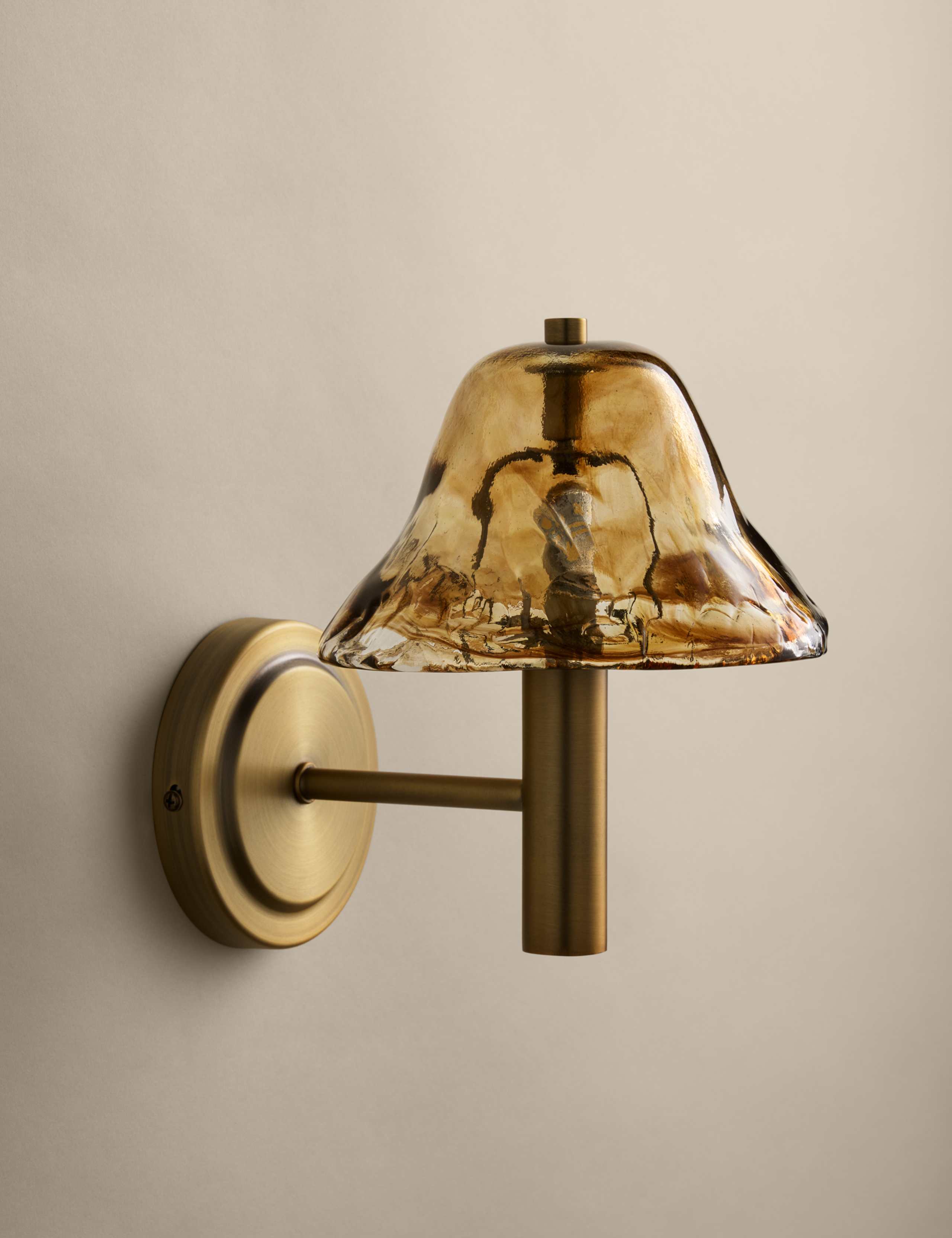 Glass Wavy Wall Light