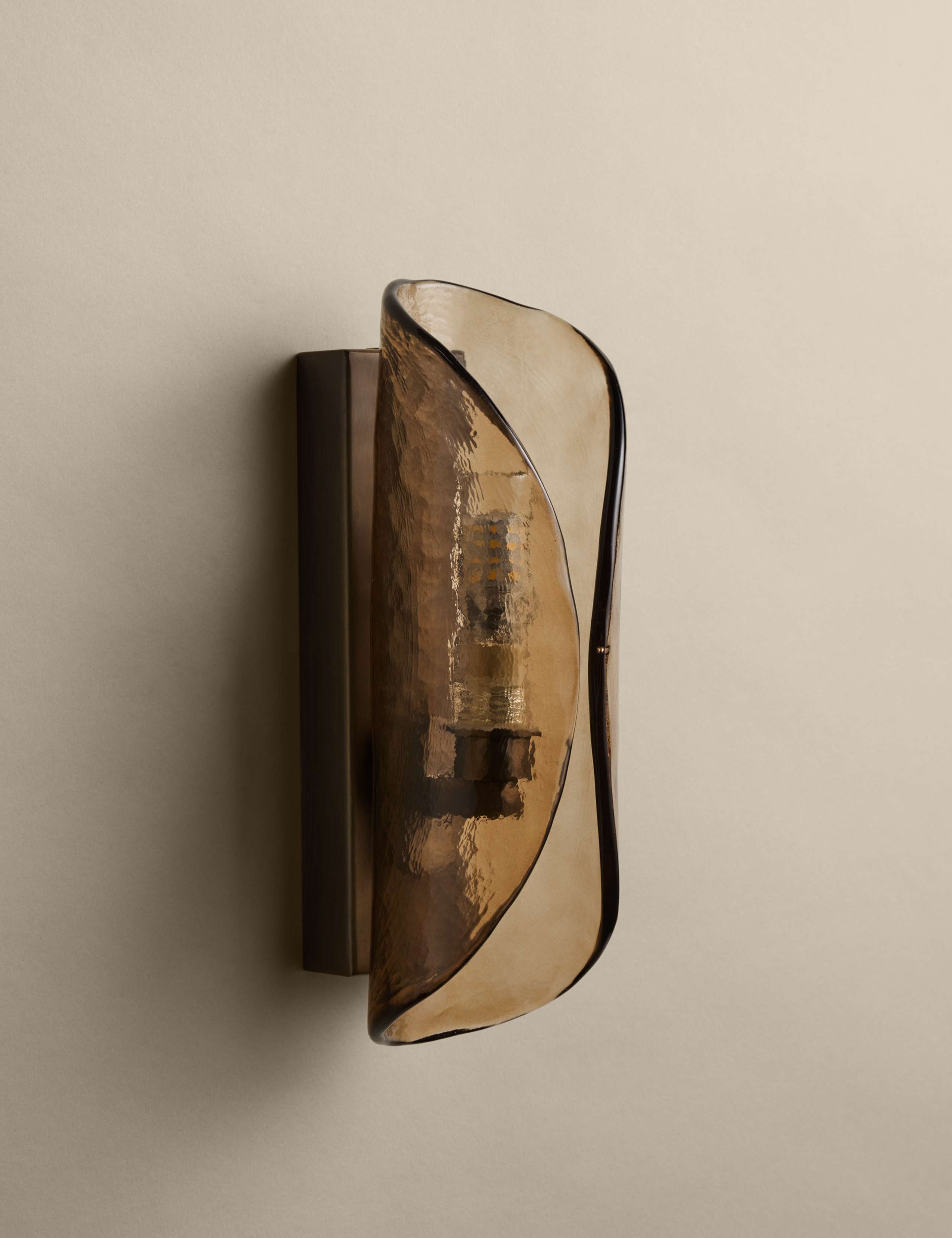 Curved Glass Wall Light