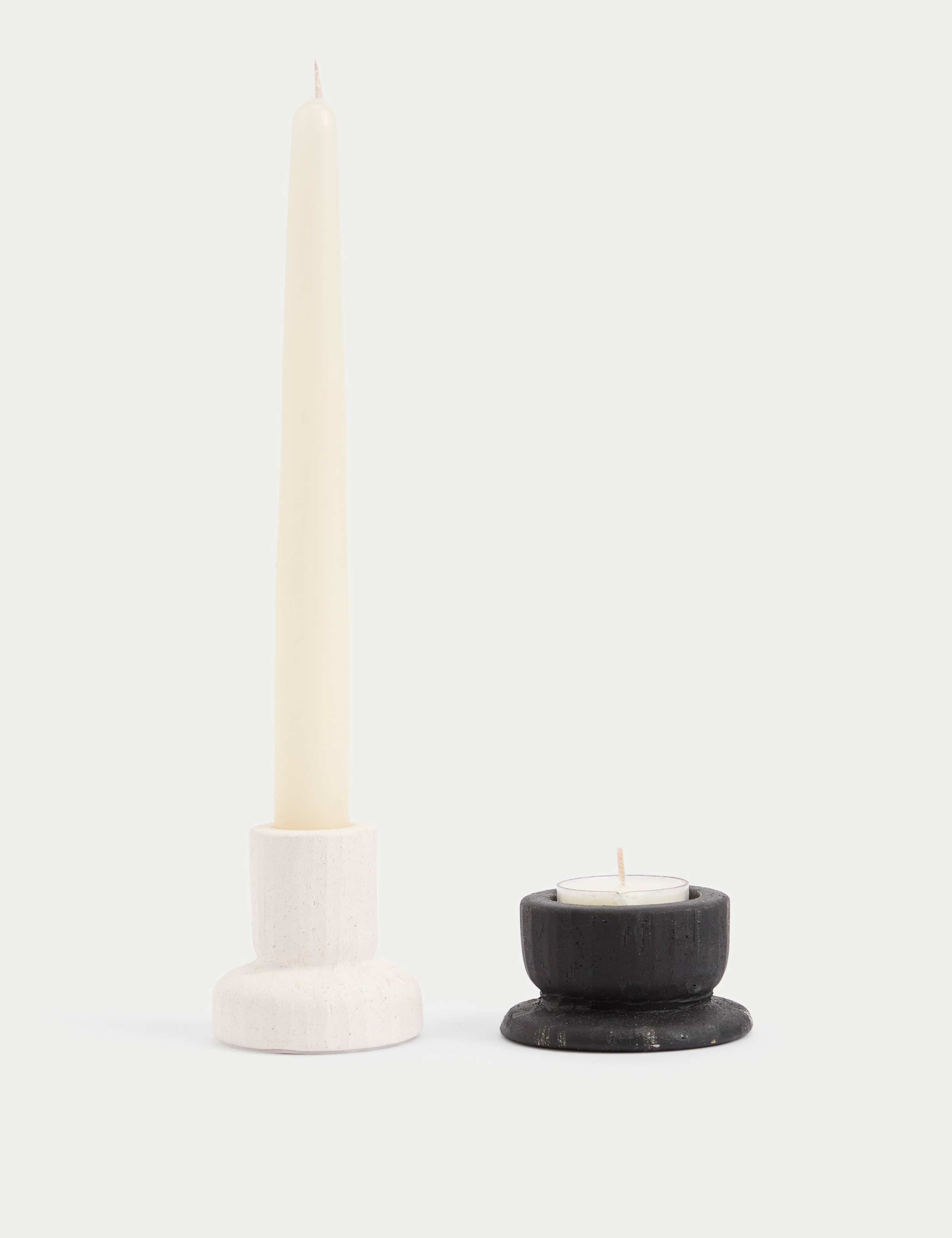 Set of 2 Dinner Candle & Tealight Holders