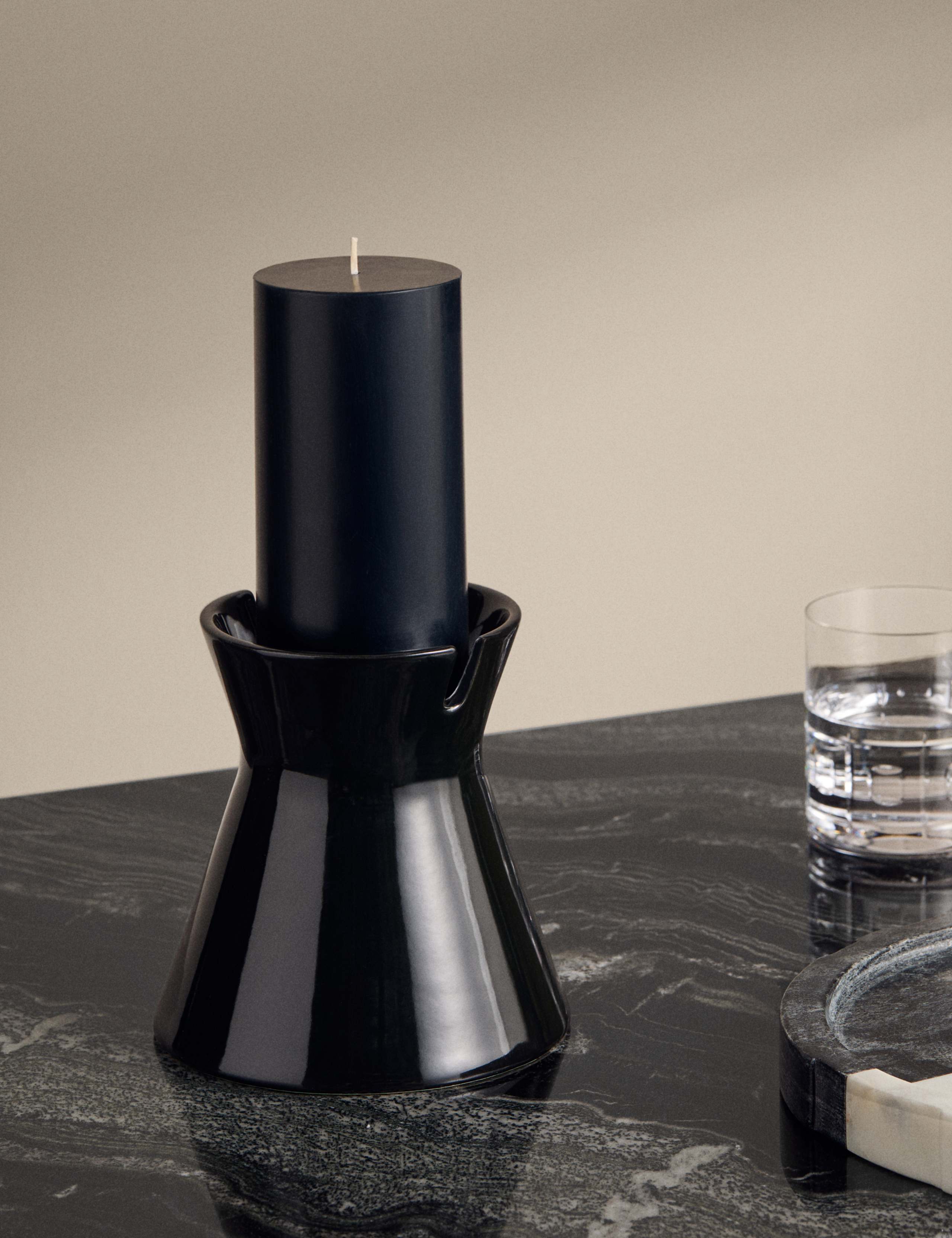 Ceramic Pillar Candle Holder