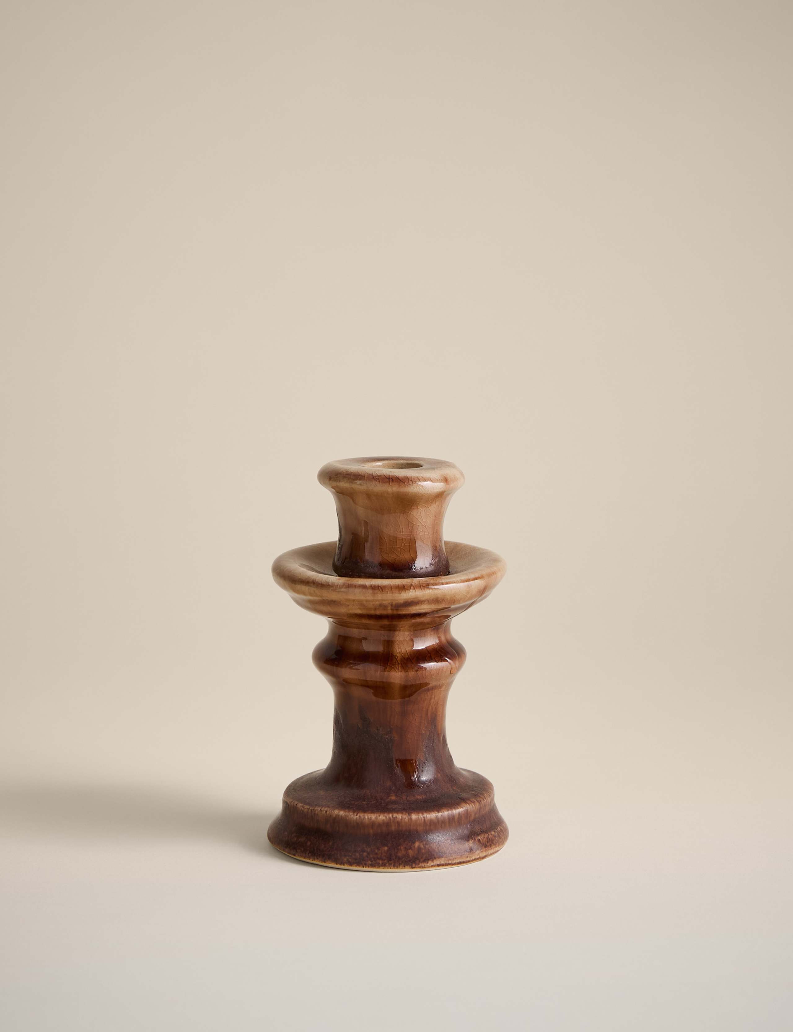 Reactive Glaze Ceramic Small Candle Holder