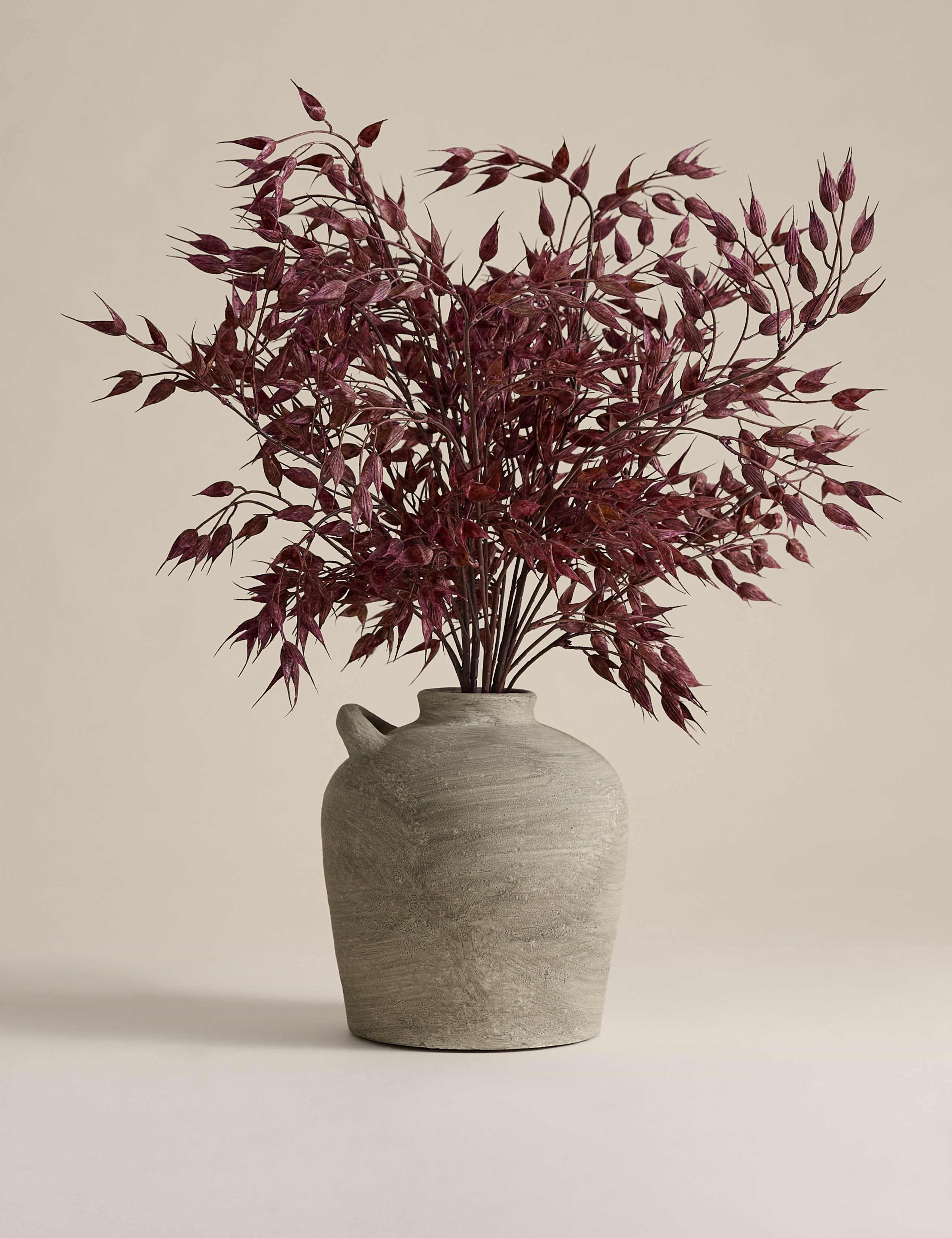 Artificial Ruscus Arrangement in Resin Pot