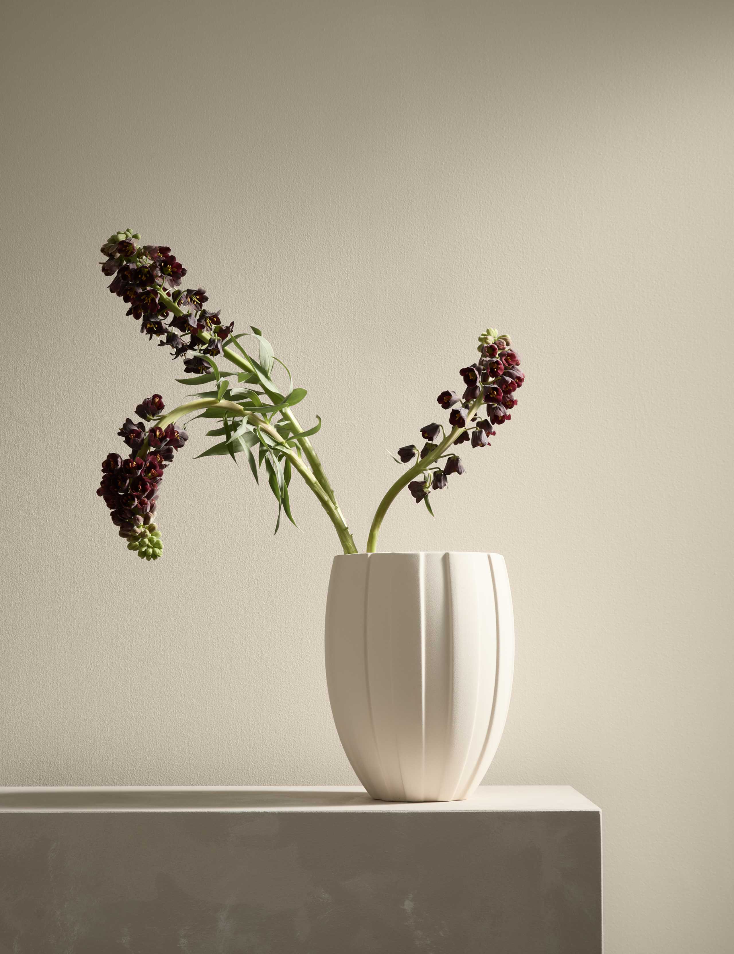 Wide Stripe Ceramic Vase