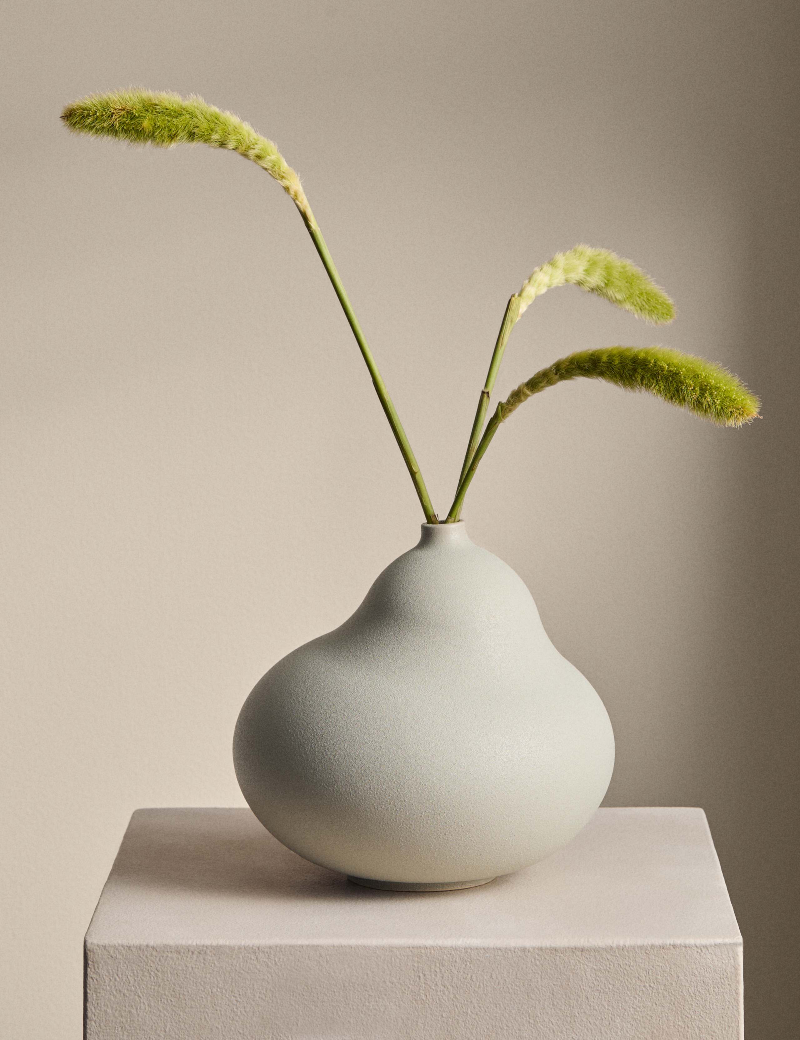 Wide Balloon Ceramic Vase