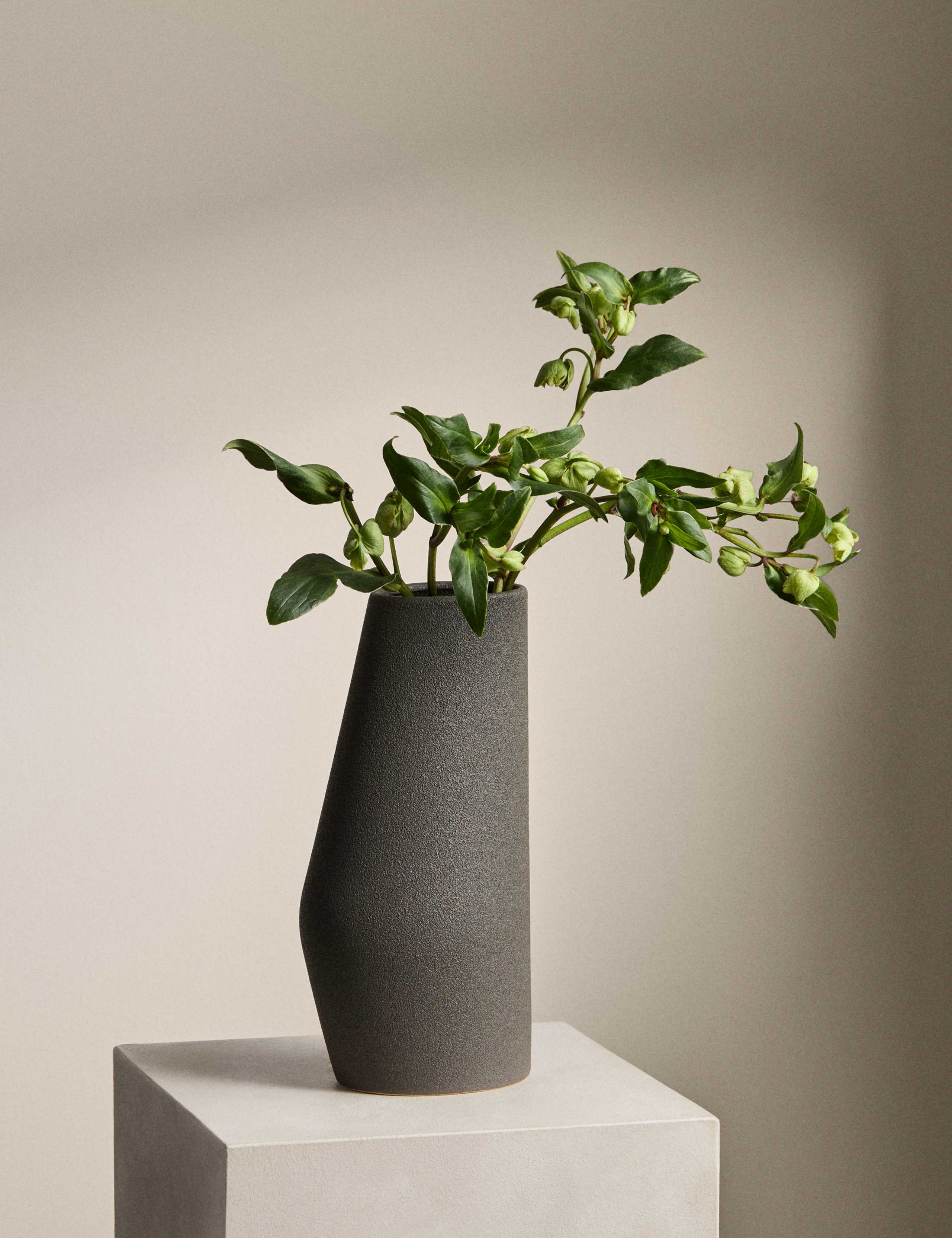 Tall Angular Ceramic Vase