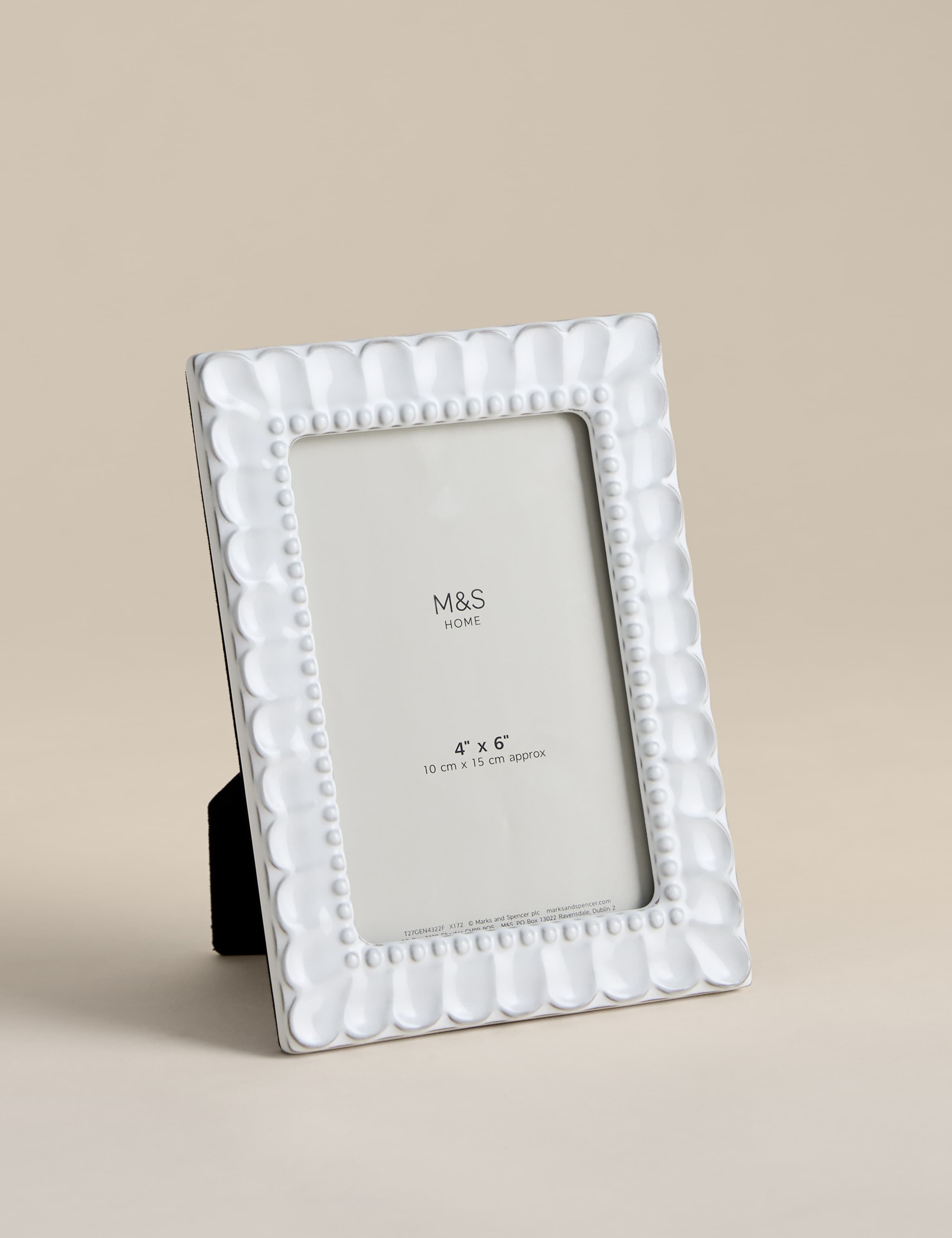 Ceramic Beaded Photo Frame 4x6 Inch