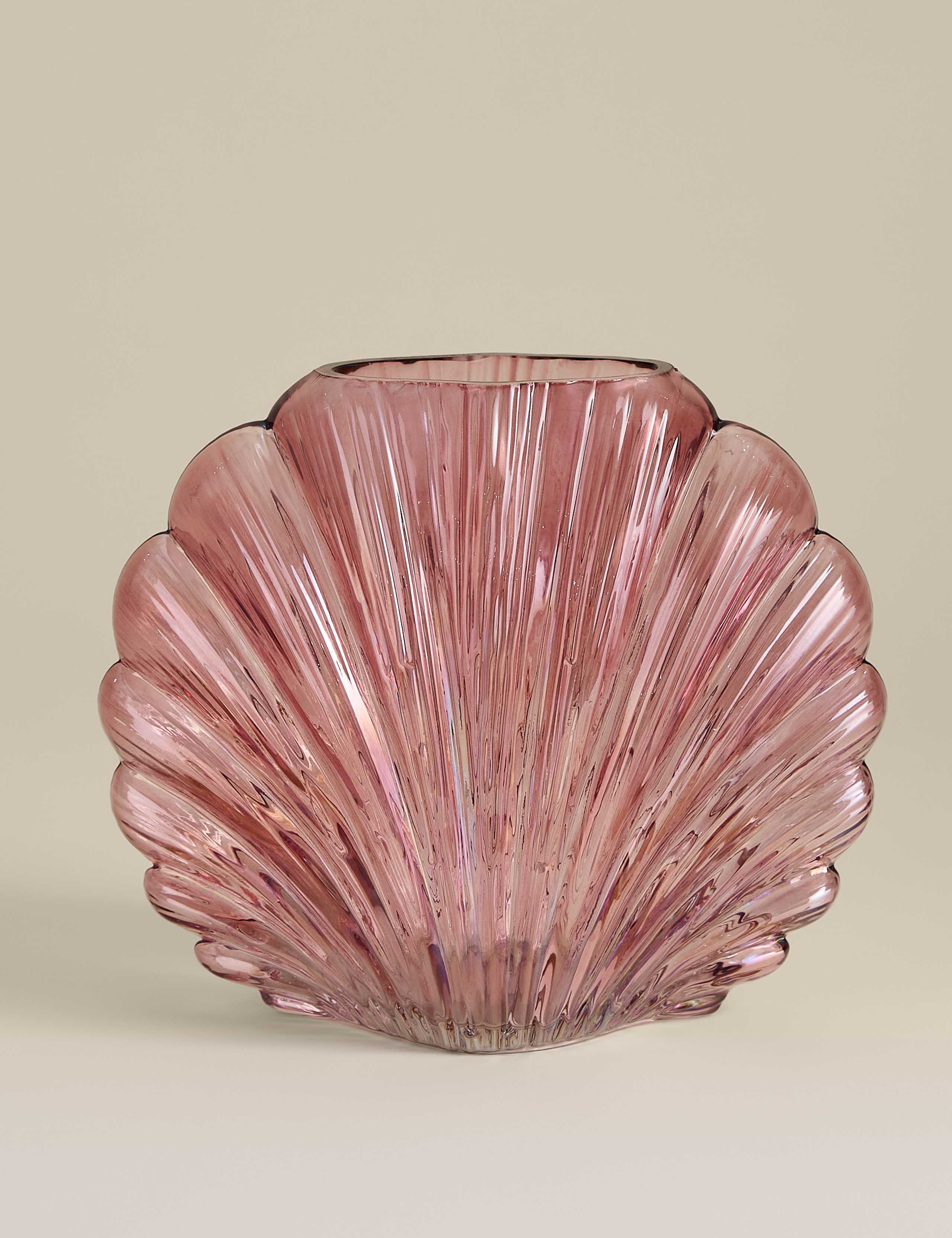 Medium Shell Glass Vase