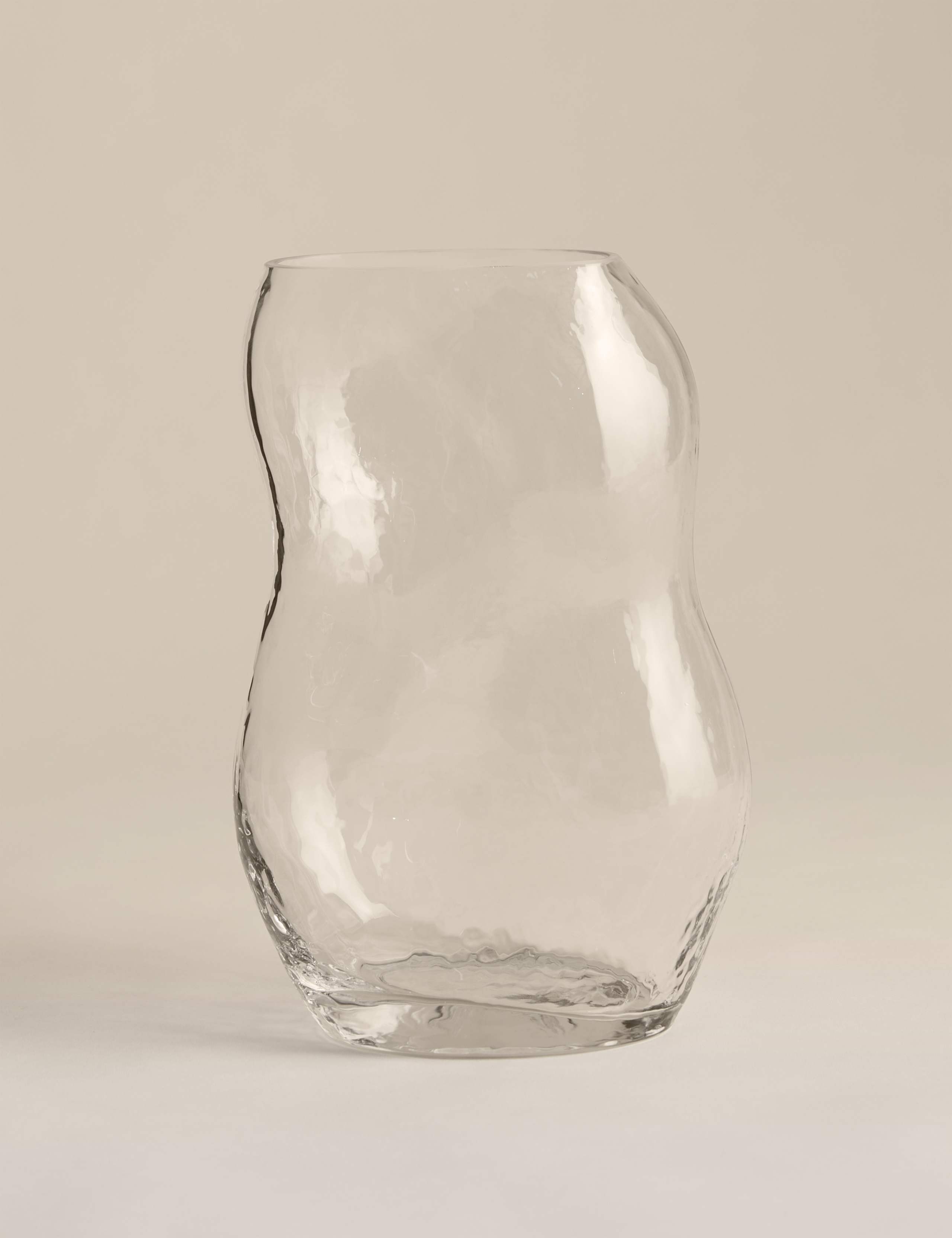 Mottled Twist Glass Vase