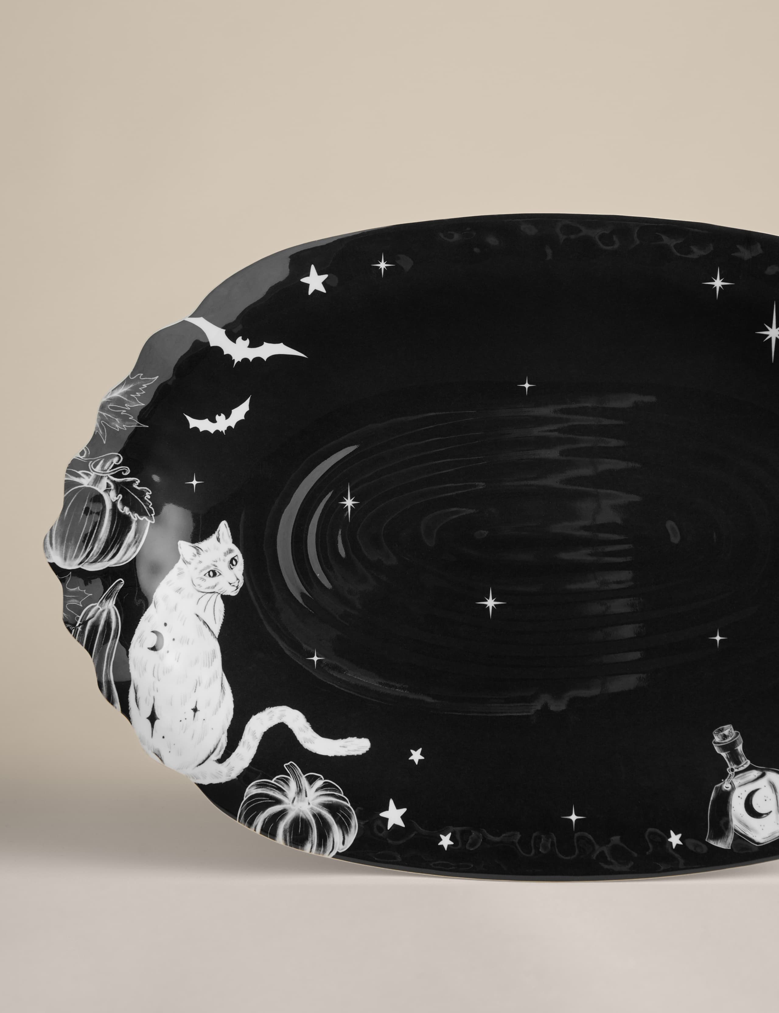 Spiderweb Halloween Platter