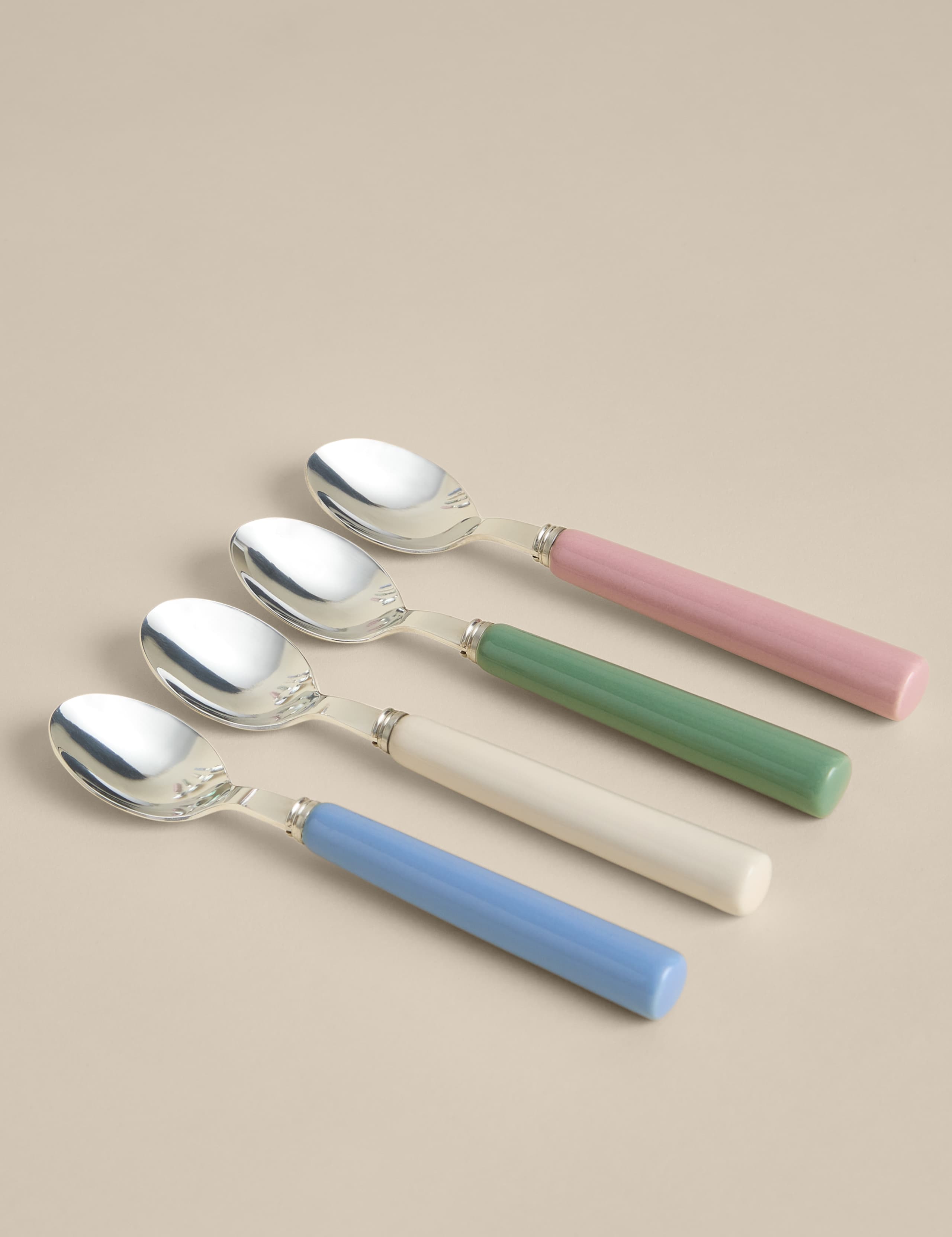 Set of 4 Ceramic Teaspoons