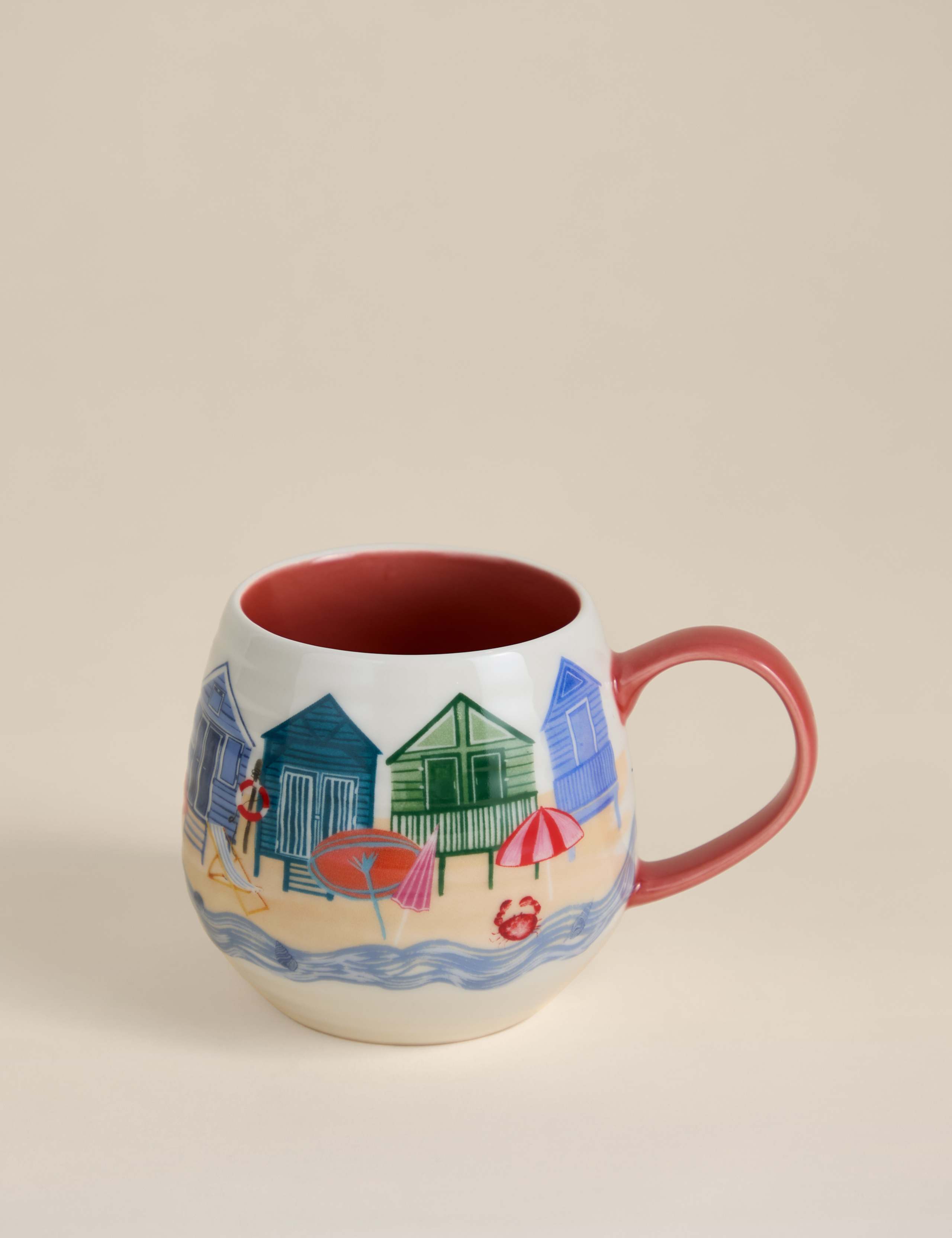 Nautical Beach Huts Mug