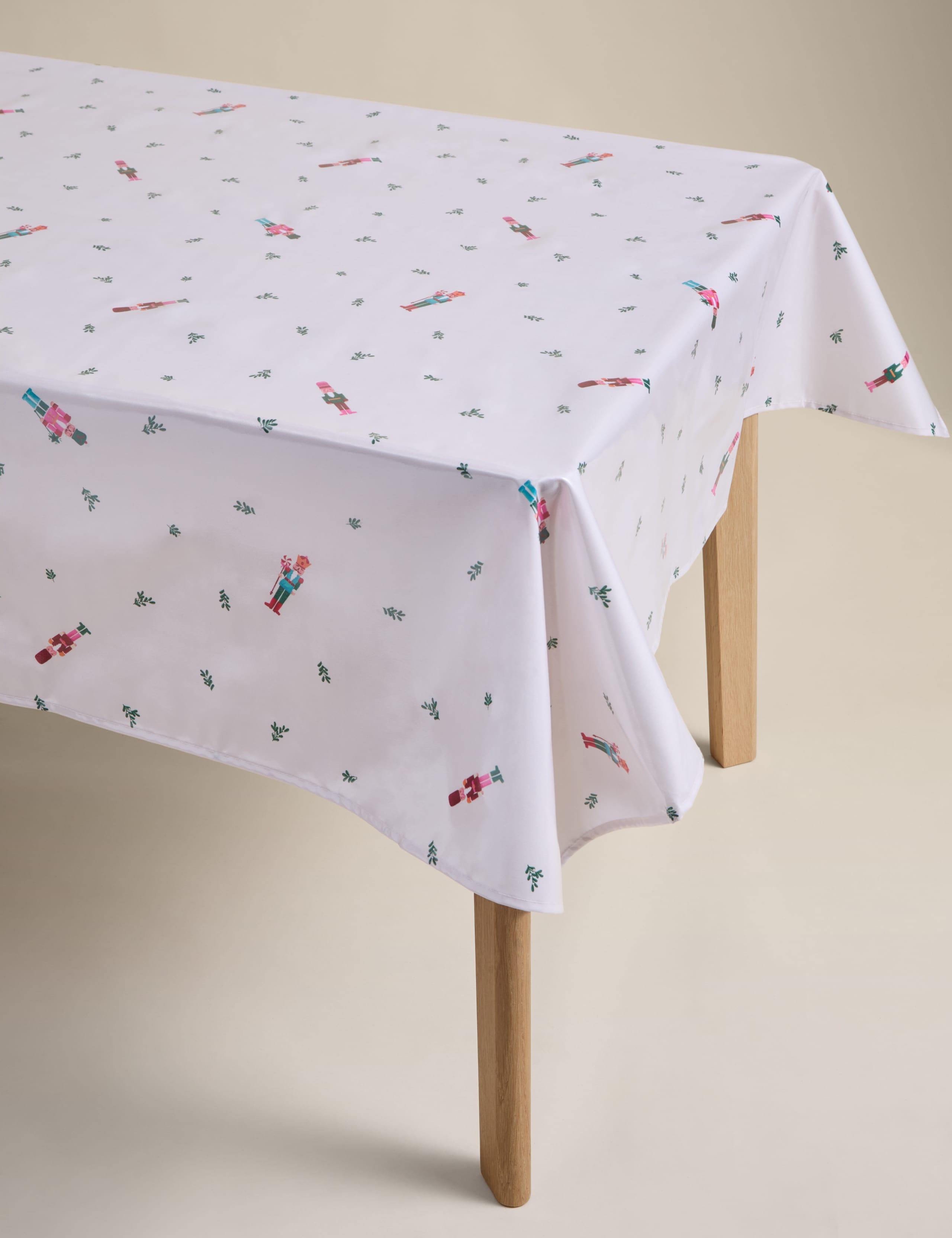 Christmas Nutcracker Wipe Clean Tablecloth