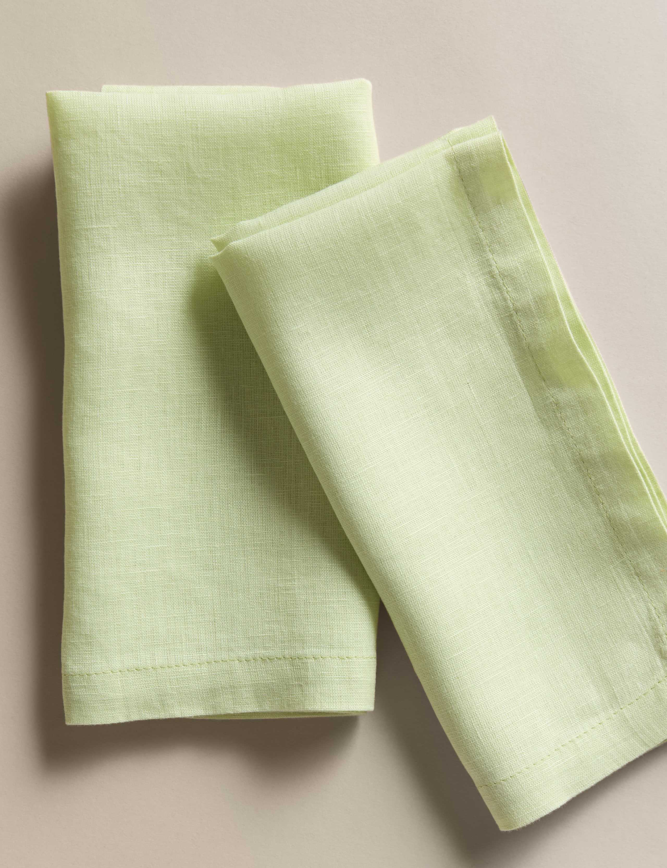 Set of 2 Pure Linen Napkins