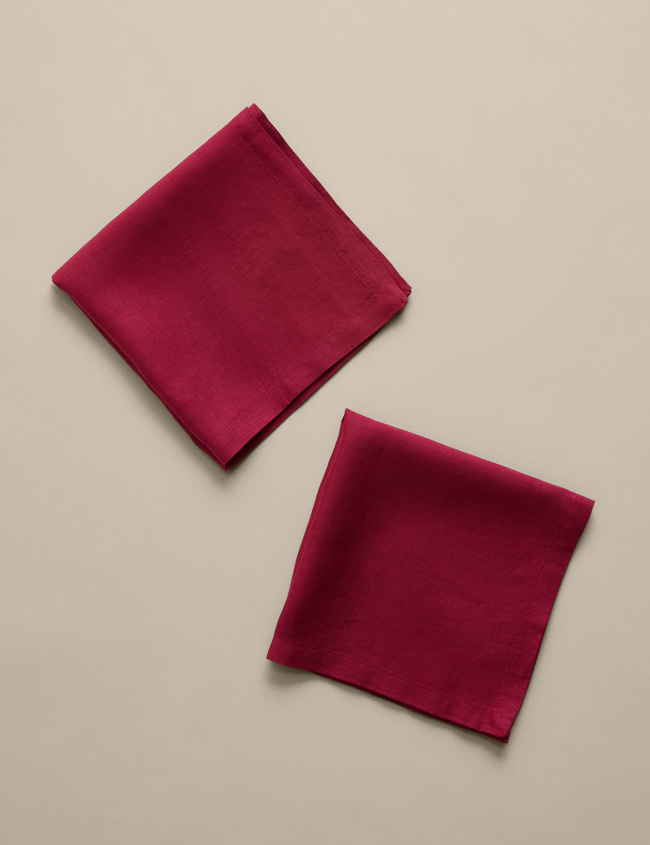 Set of 2 Pure Linen Napkins