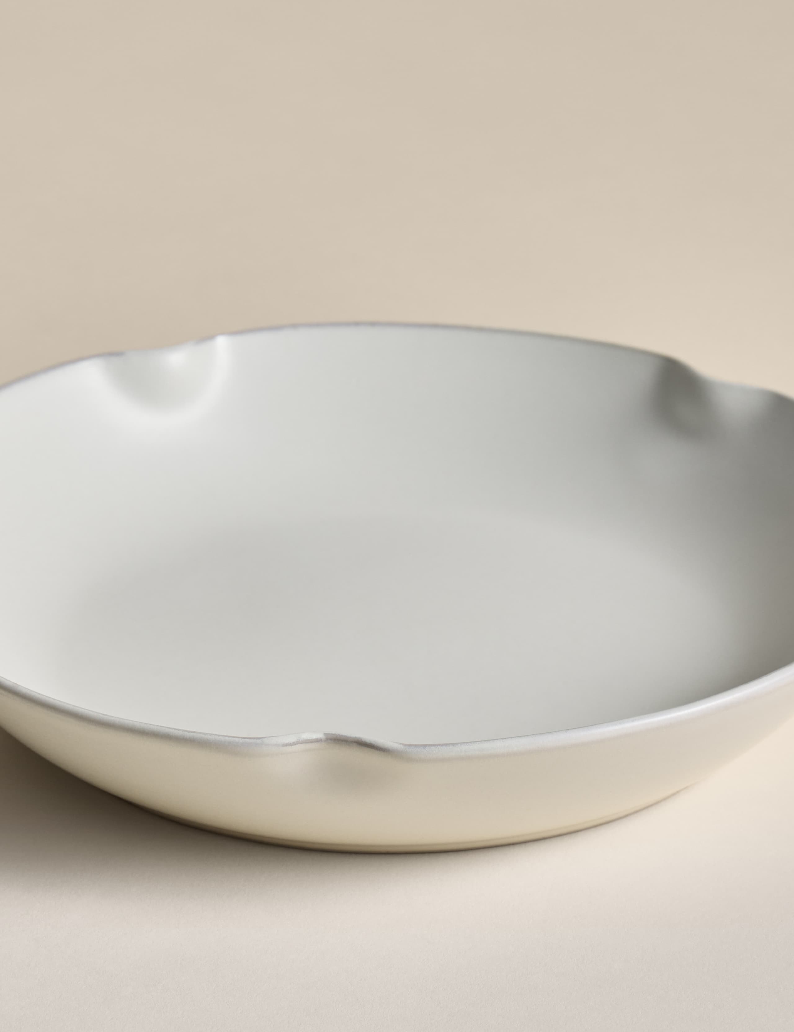 Crimped Scalloped Pasta Bowl