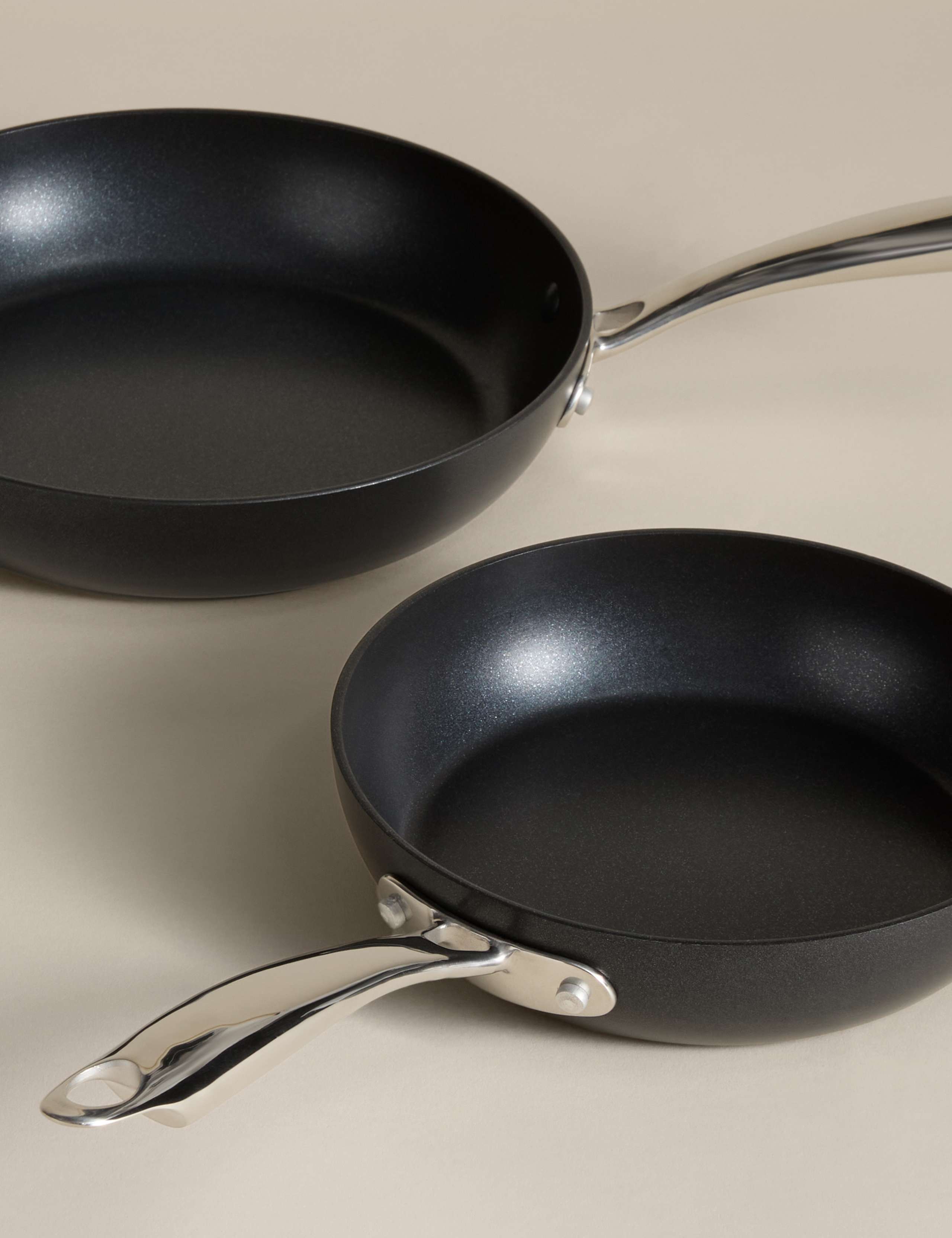 2 Piece Aluminium Non-Stick Frying Pans