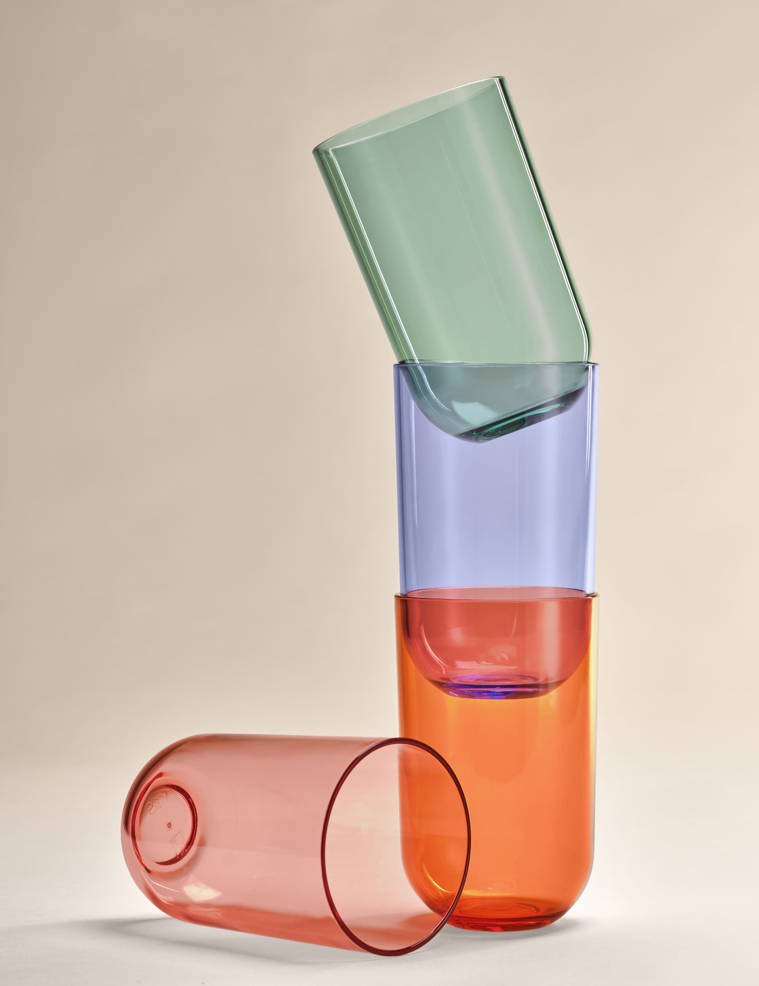 Set of 4 Rounded Picnic Hi Ball Glasses