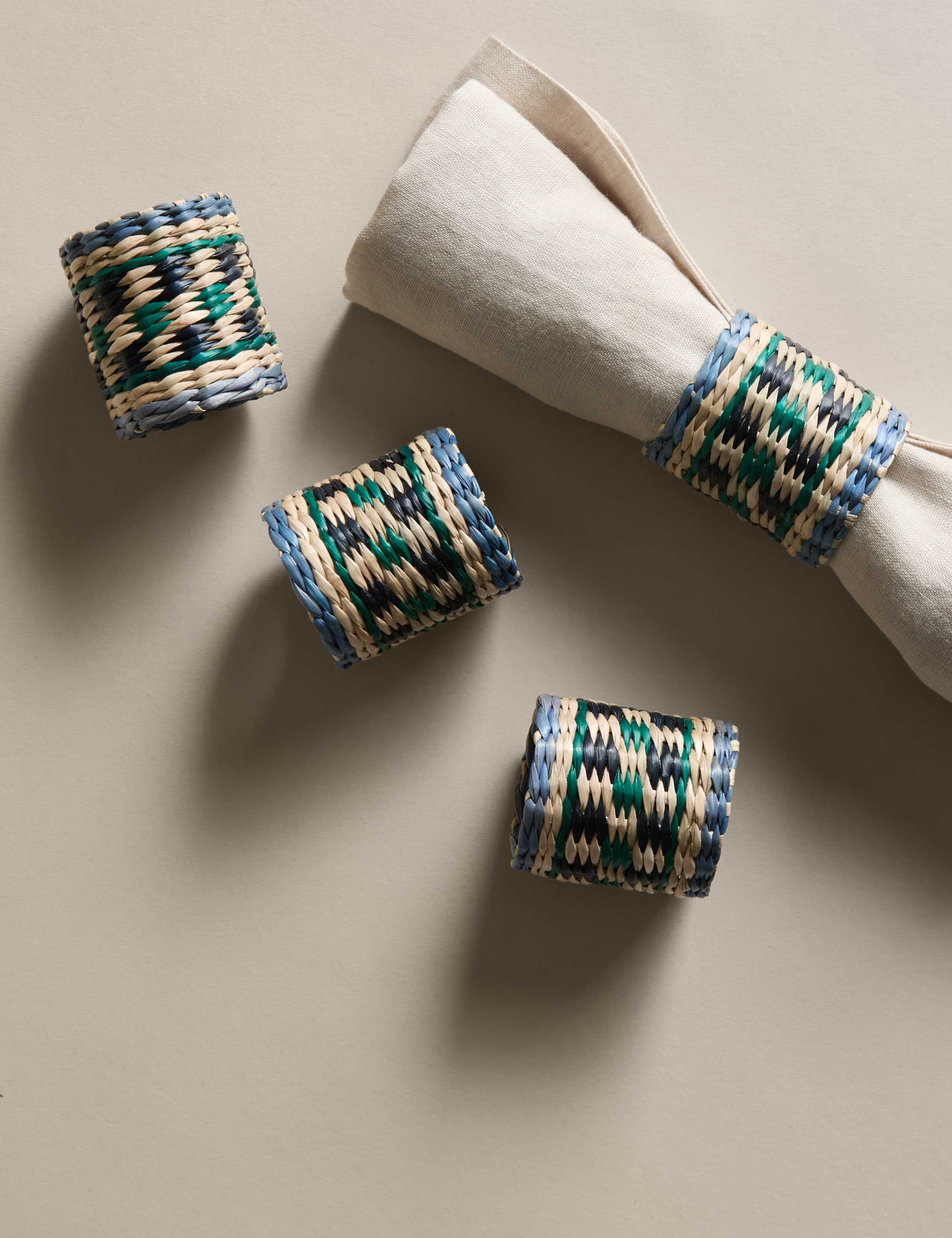 Set of 4 Boho Napkin Rings