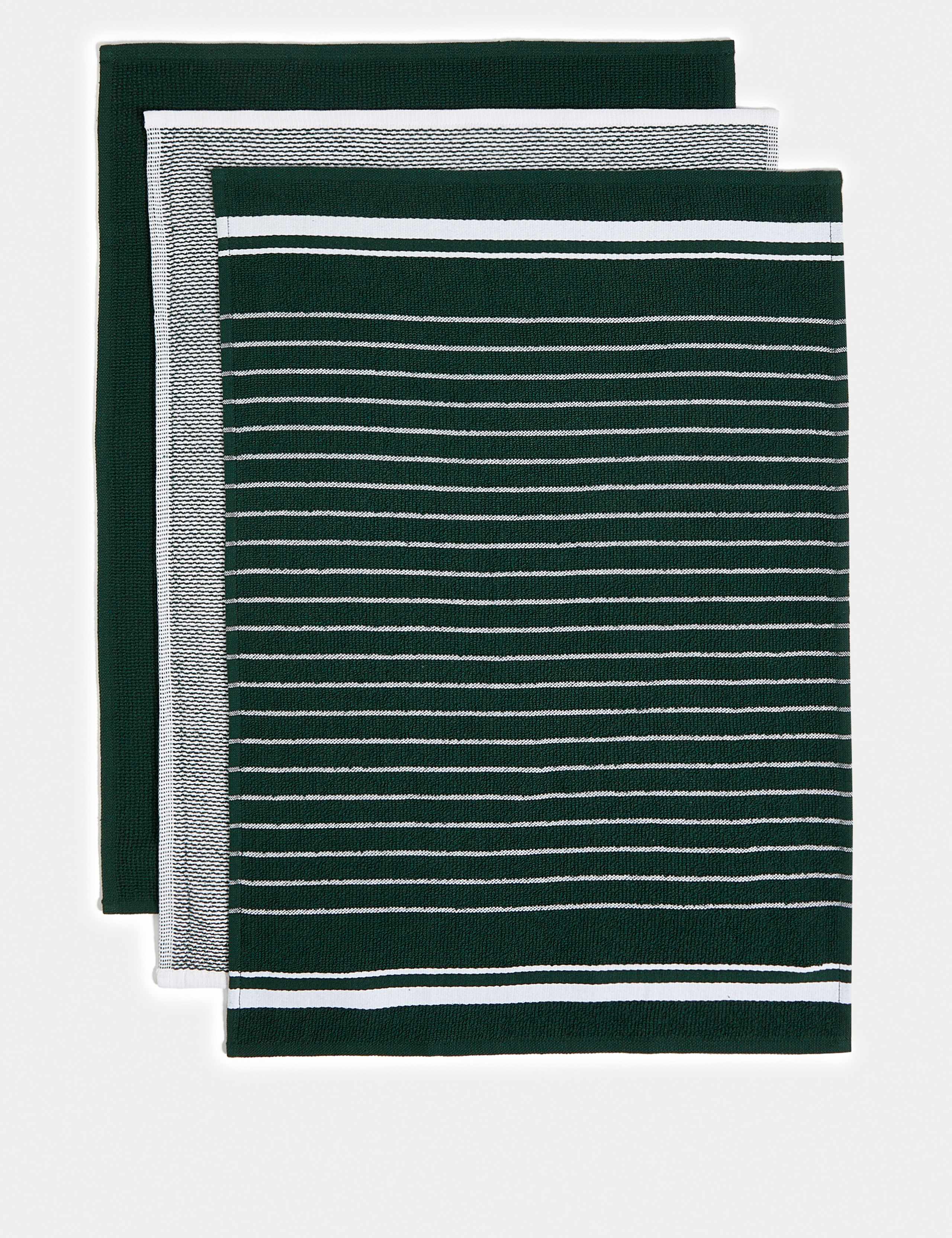 Set of 3 Cotton Rich Tea Towels