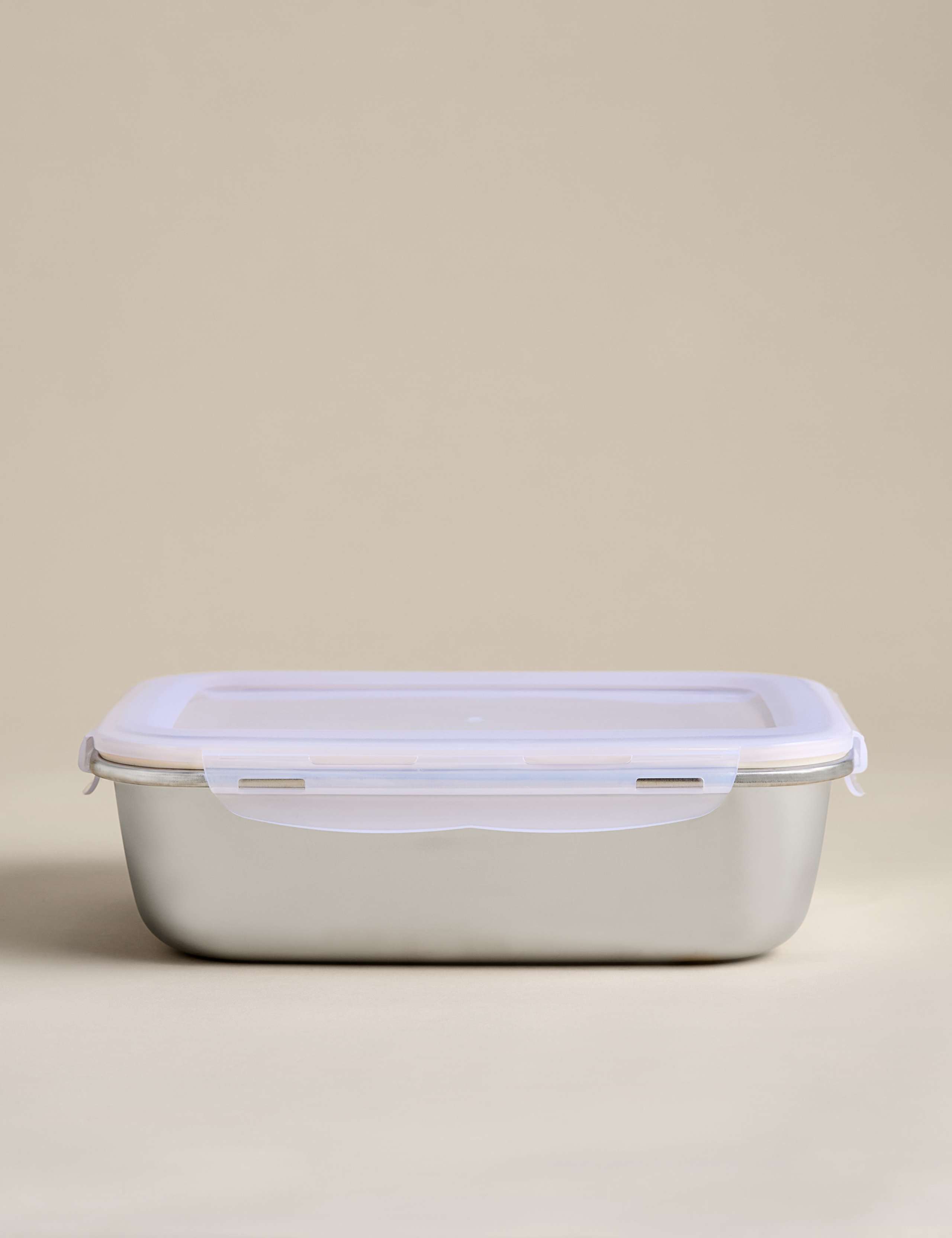 Set of 4 Stainless Steel Food Storage Containers