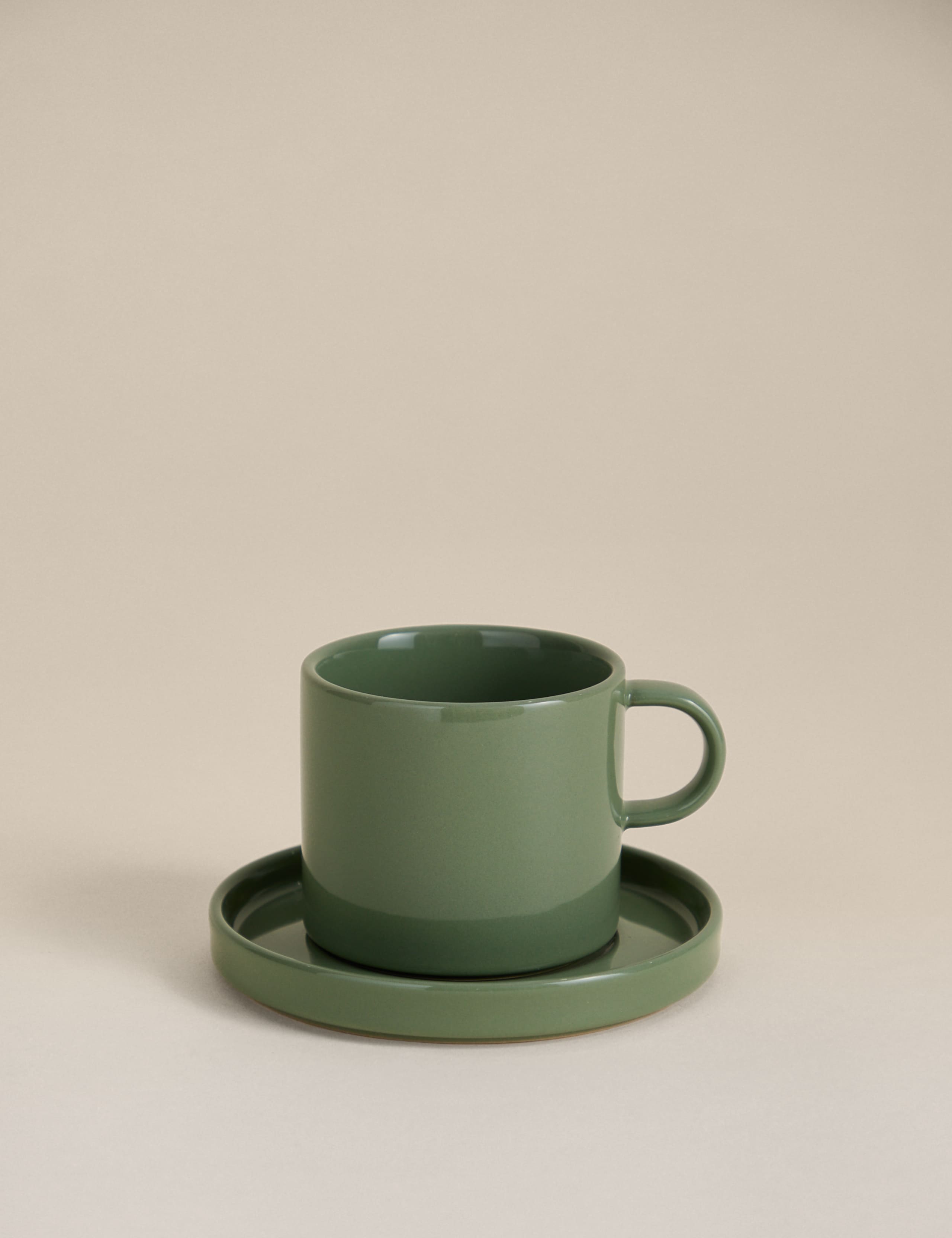 Straight Sided Cup & Saucer