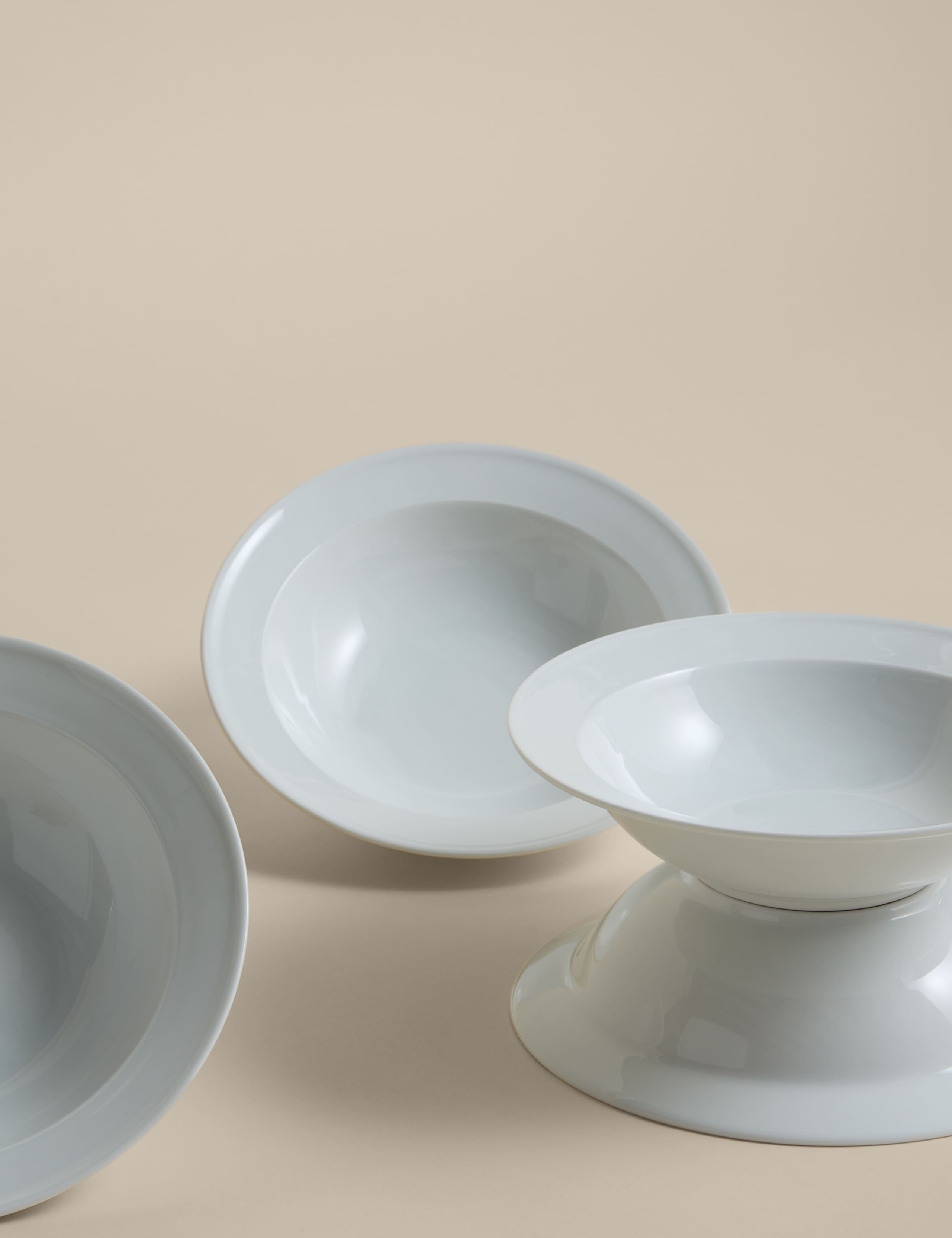 Set of 4 Burford Porcelain Cereal Bowls
