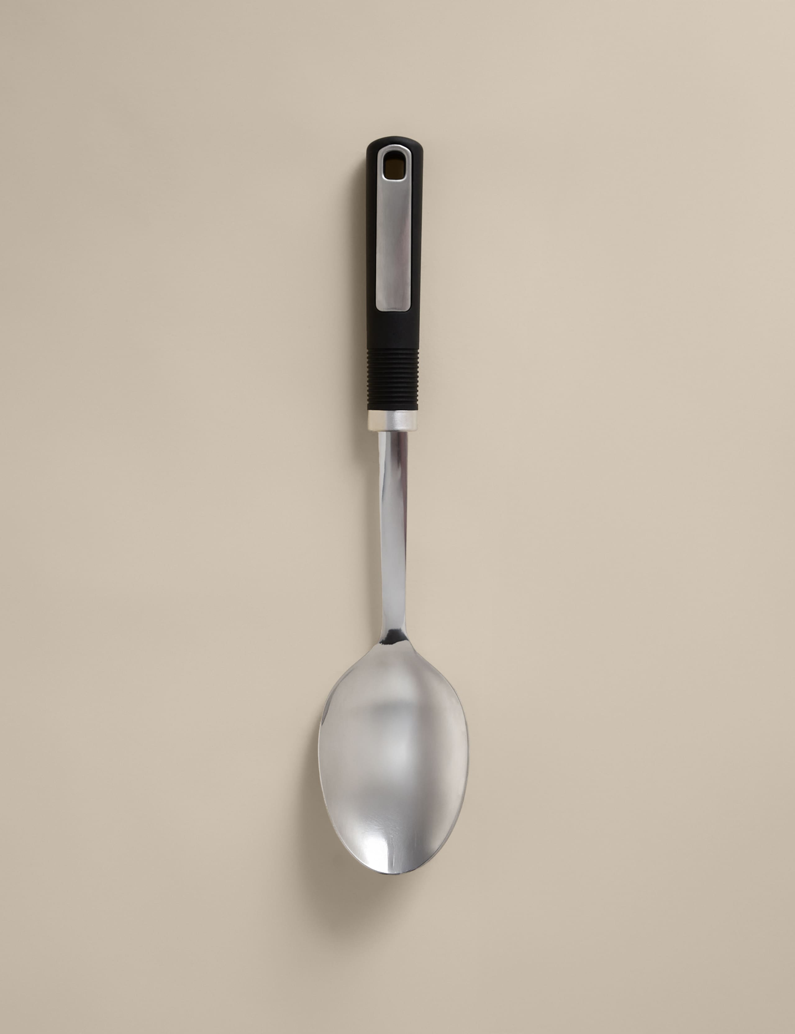 Soft Grip Handle Stainless Steel Solid Spoon