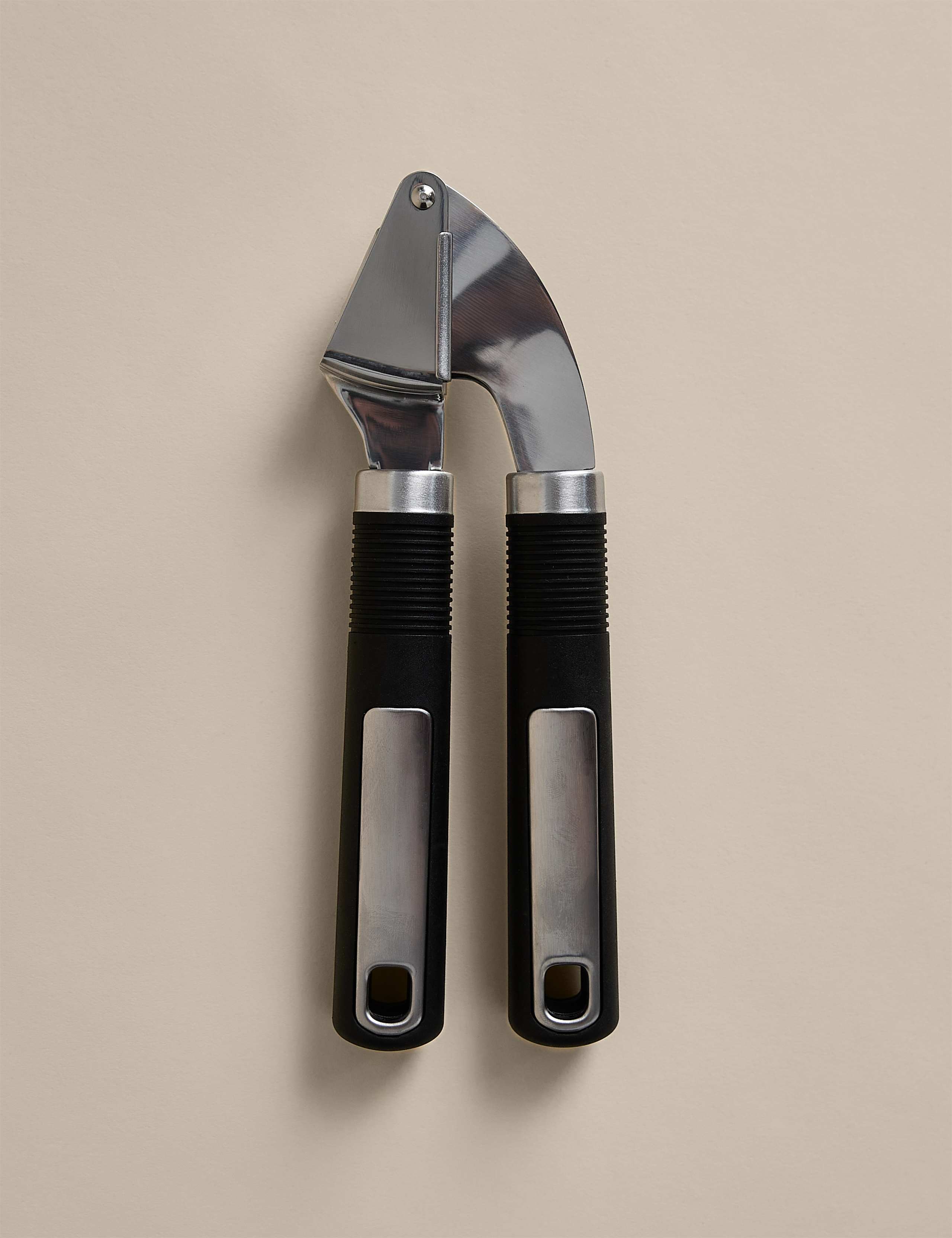 Soft Grip Stainless Steel Garlic Press