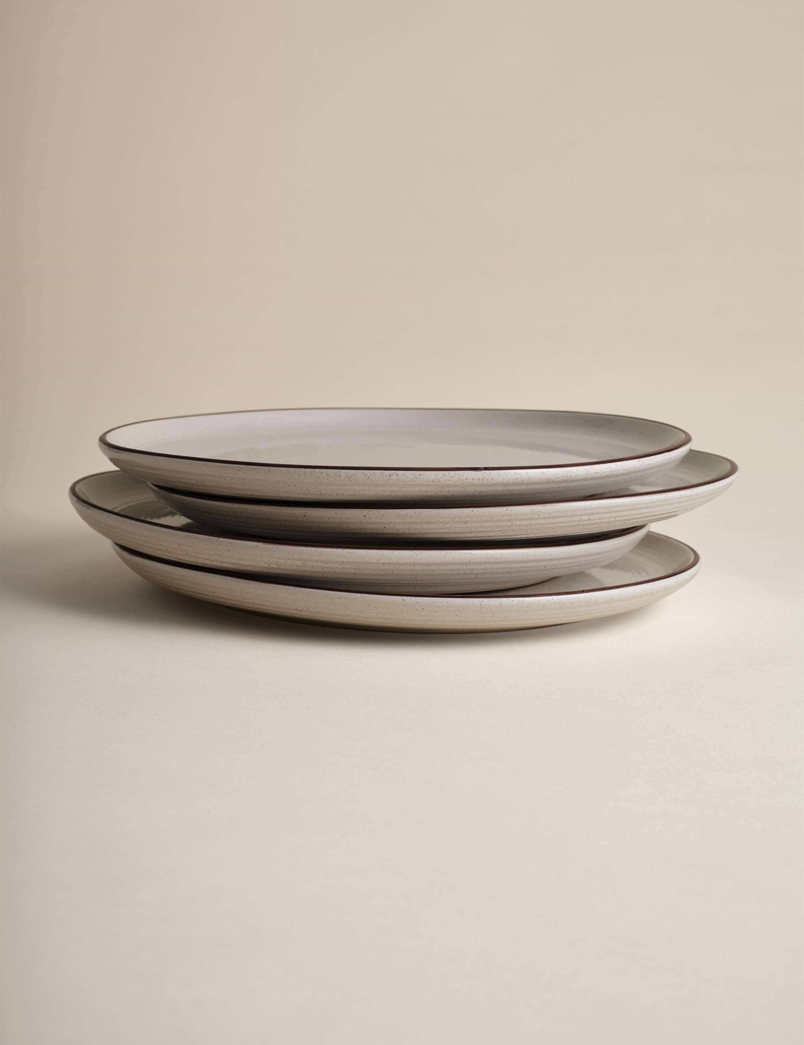 Set of 4 Michigan Rim Dinner Plates