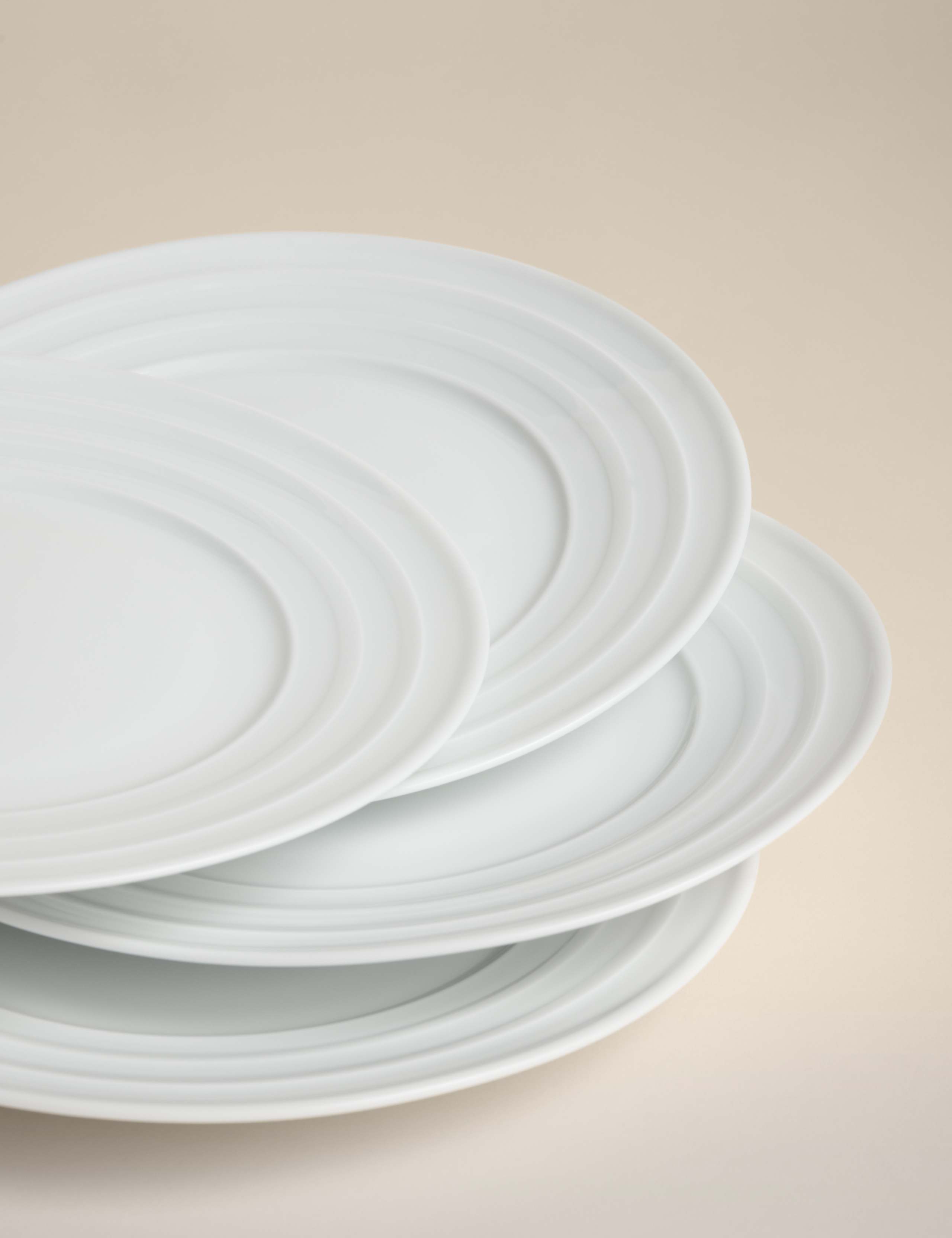 Set of 4 Burford Embossed Rim Side Plates