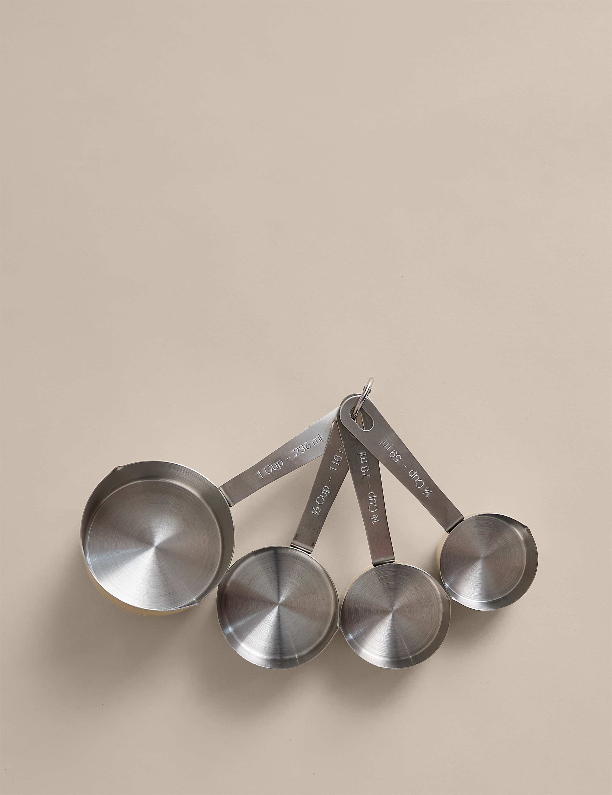 4 Piece Stainless Steel Measuring Cups
