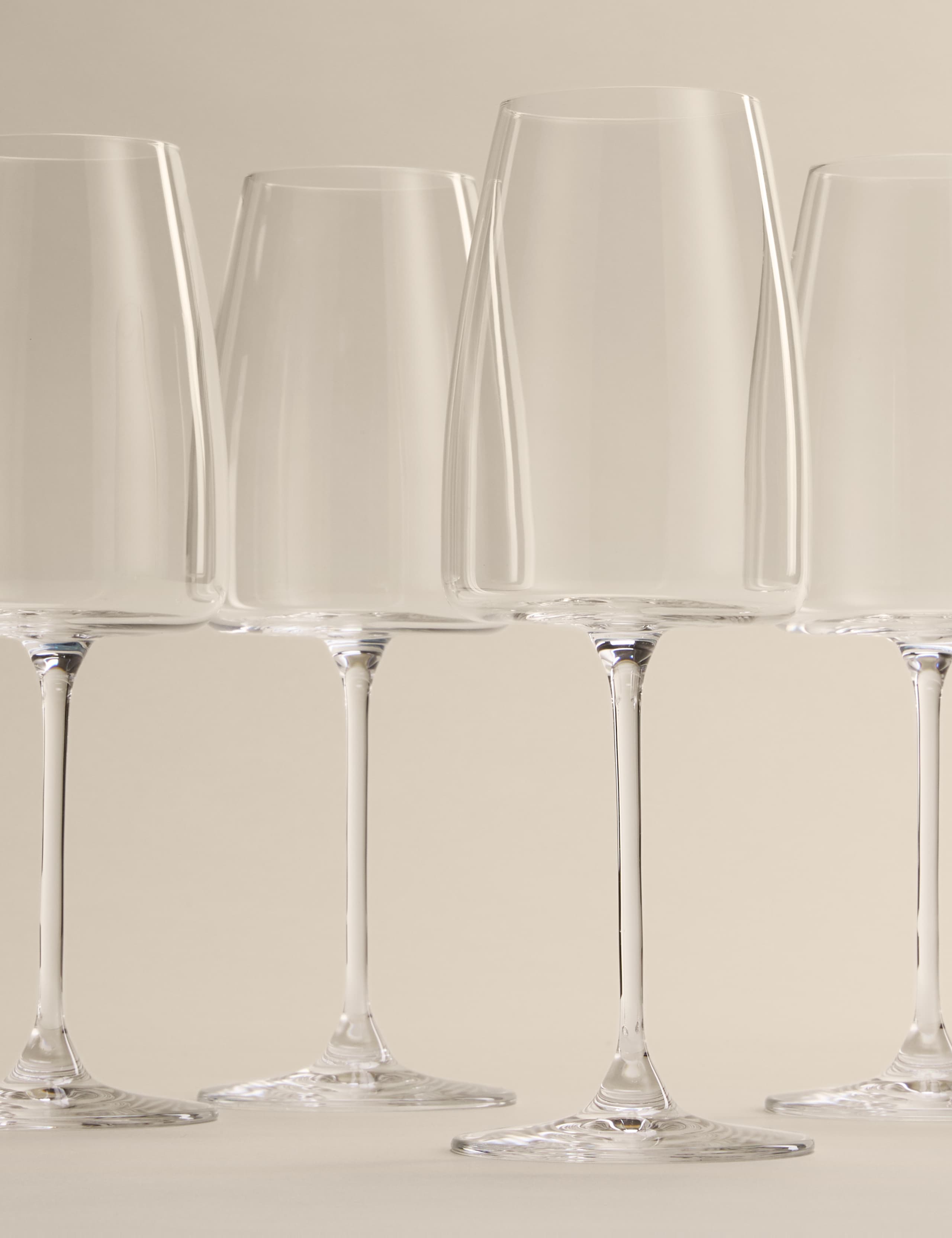 Set of 4 Odette Crystal White Wine Glasses