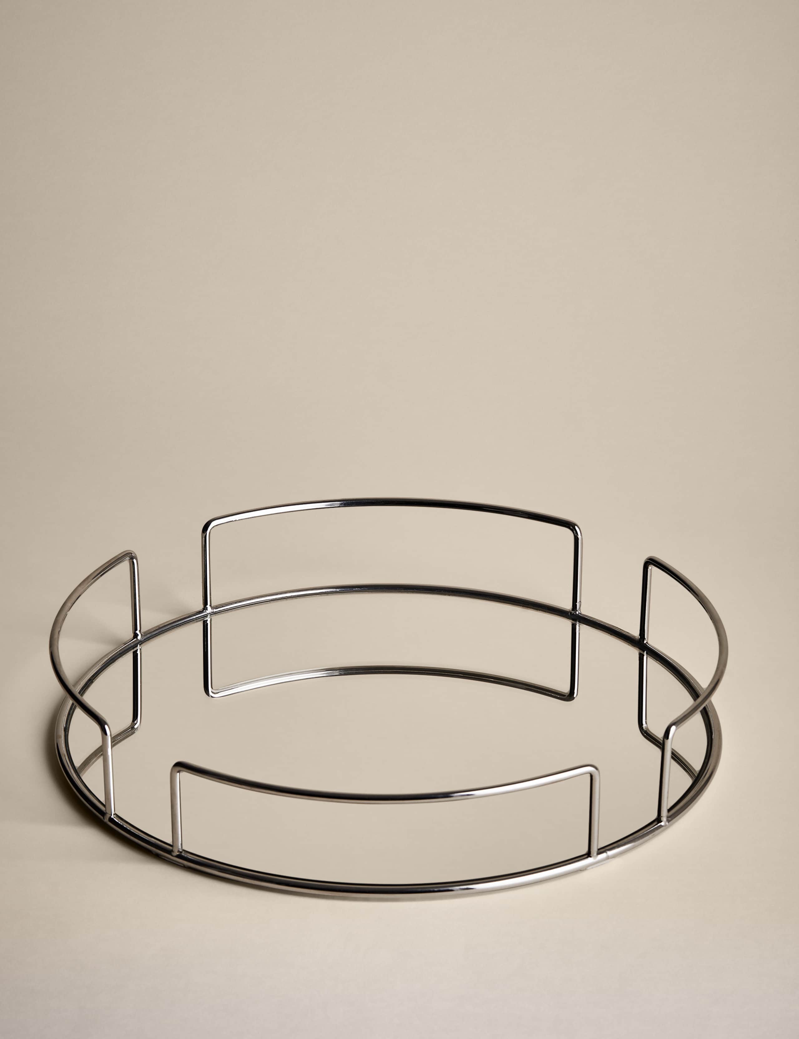 Mirrored Round Tray