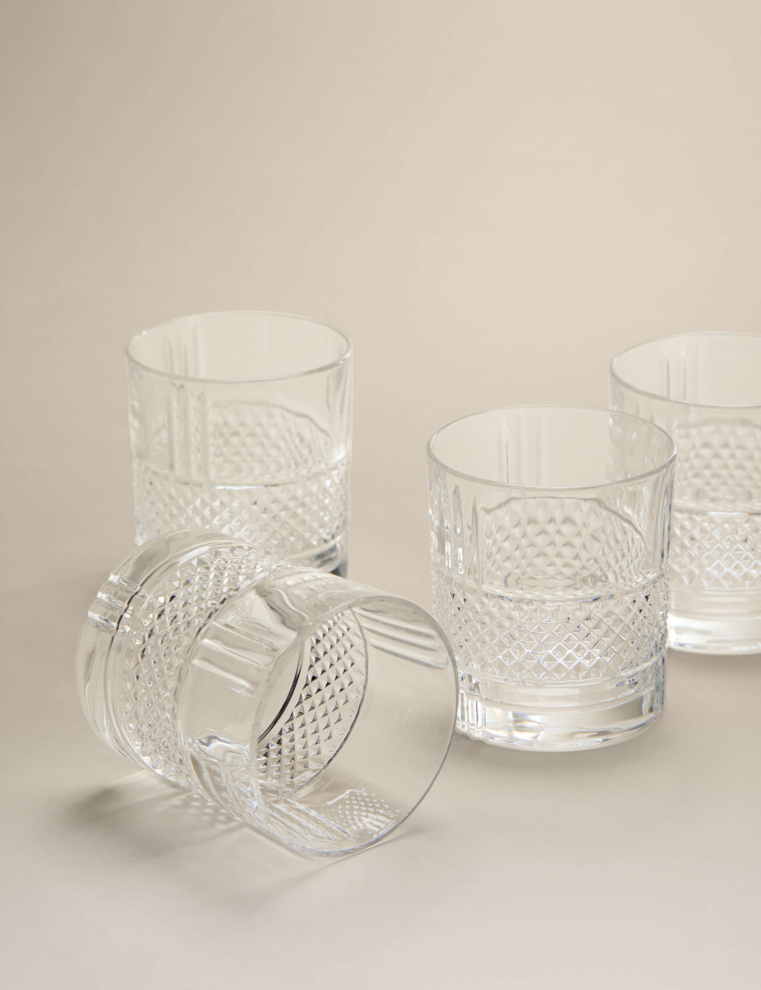 Set of 4 Adeline Glass Tumblers