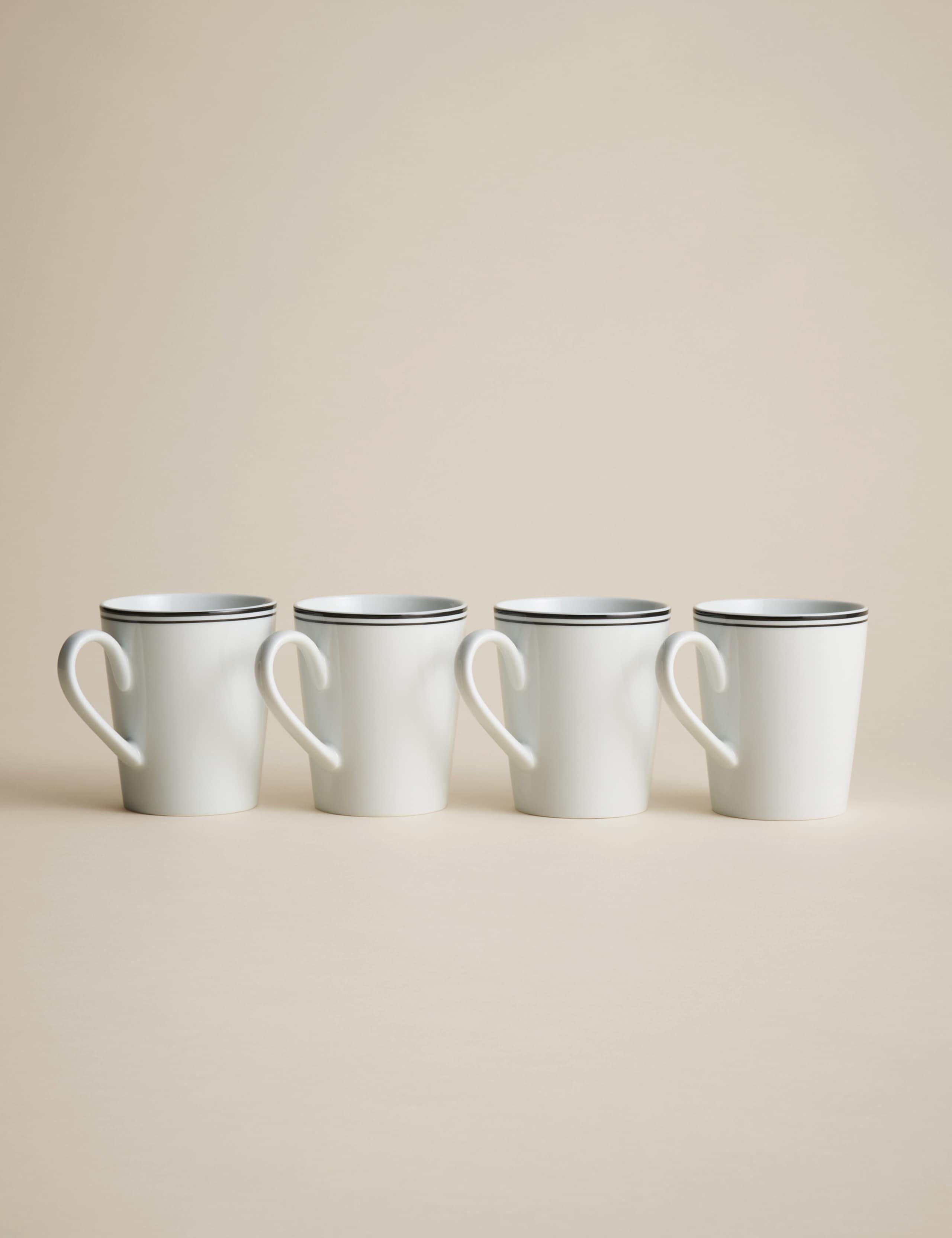 Set of 4 Maxim Rim Mugs