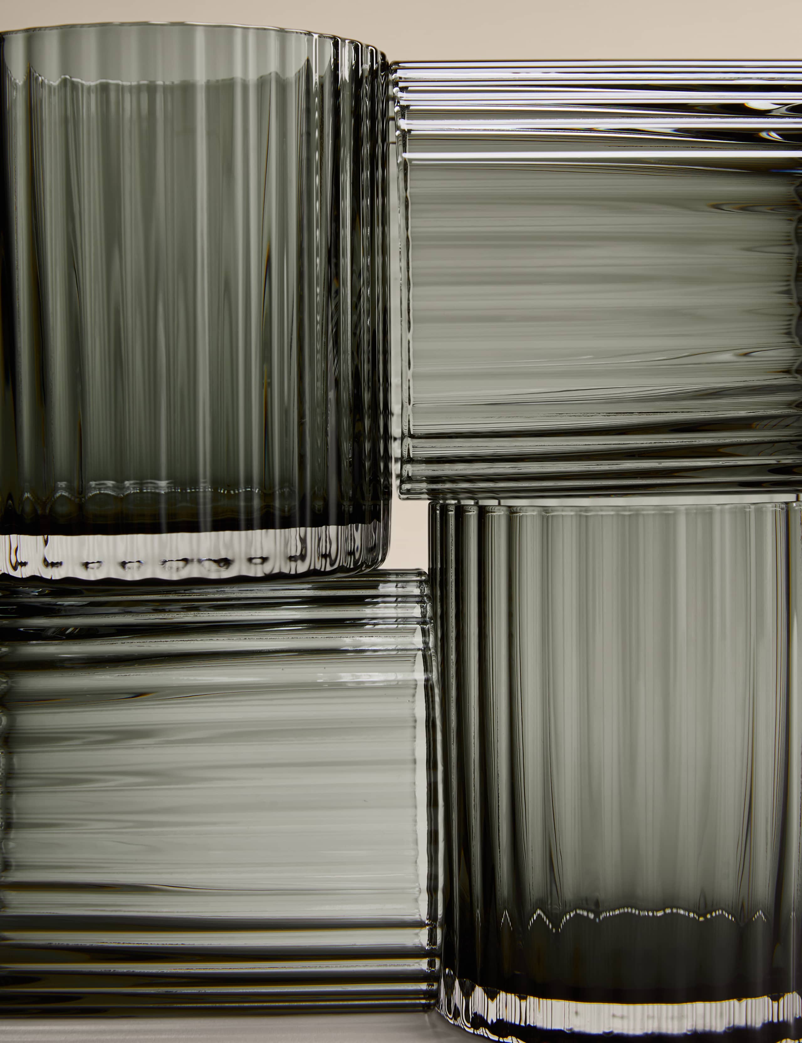 Set of 4 Celine Ribbed Tumblers
